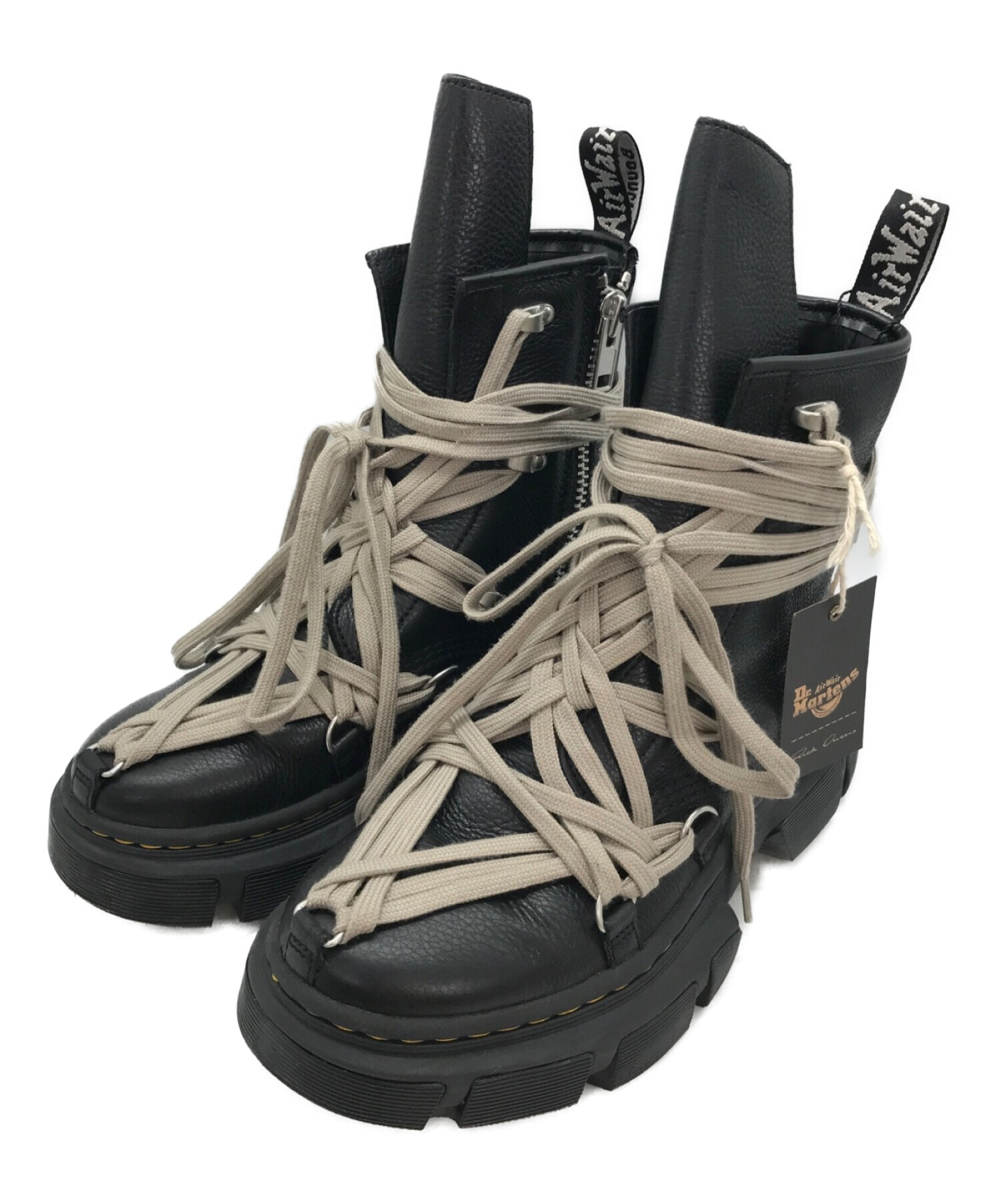 Dr.Martens (ドクターマーチン) RICK OWENS (リックオウエンス) 1460 メガレース DMXL RICK OWENS ブーツ  ブラック サイズ:8 未使用品