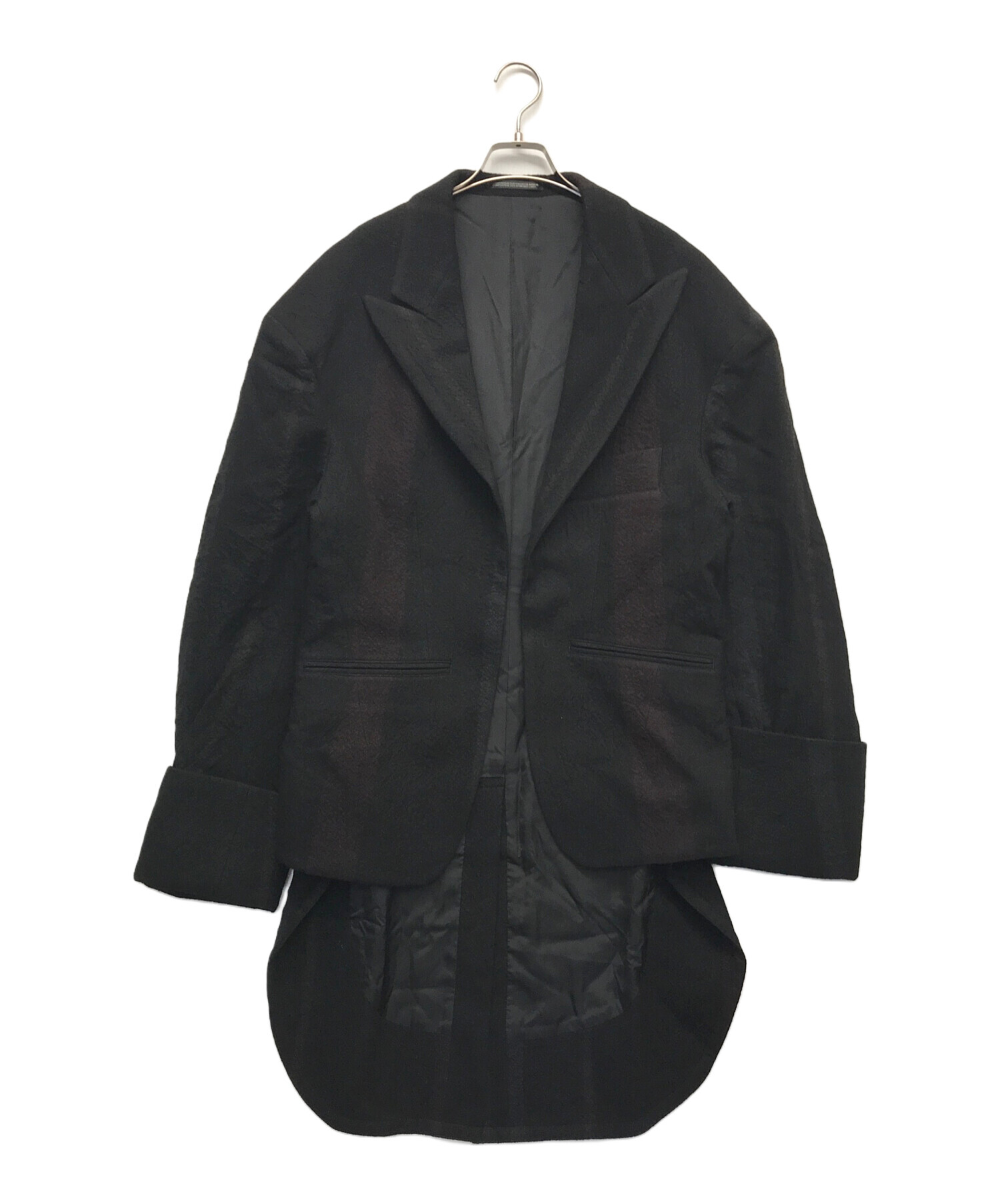 中古・古着通販】Yohji Yamamoto FEMME (ヨウジヤマモトファム) ウールストライプジャケット ブラック サイズ:1｜ブランド・古着通販  トレファク公式【TREFAC FASHION】スマホサイト