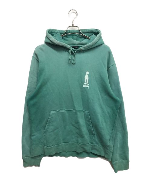 中古・古着通販】stussy (ステューシー) シャドーマンプリントプルオーバーパーカー グリーン サイズ:L｜ブランド・古着通販  トレファク公式【TREFAC FASHION】スマホサイト