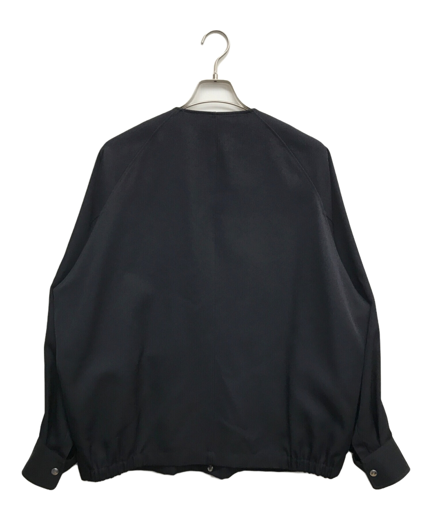 THE RERACS (ザ リラクス) COLLARLESS RAGLAN BLOUSON ネイビー サイズ:46