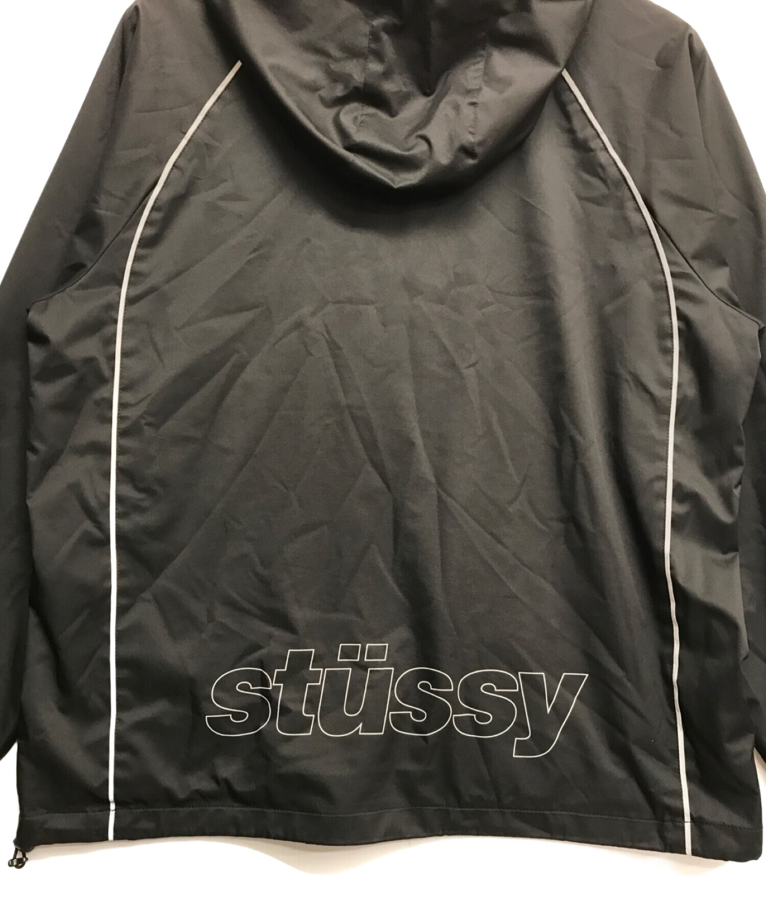 stussy (ステューシー) パイピングプルオーバー ブラック サイズ:L