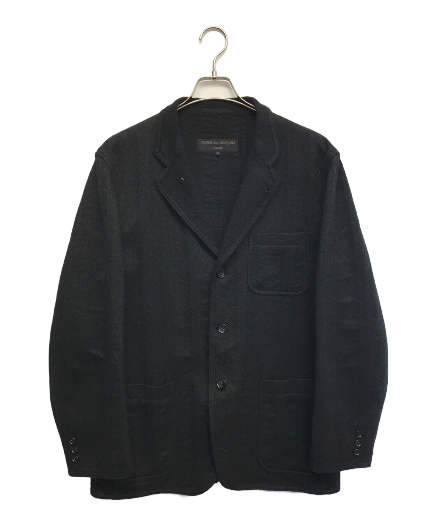 中古・古着通販】COMME des GARCONS HOMME (コムデギャルソン オム) 3Bウール混テーラードジャケット ブラック サイズ:M｜ブランド・古着通販  トレファク公式【TREFAC FASHION】スマホサイト