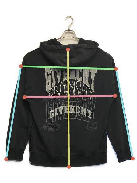 中古・古着通販】GIVENCHY (ジバンシィ) オーバーラップエフェクトロゴ エンブロイダリー ドロー ストリング フーディ グレー  サイズ:L｜ブランド・古着通販 トレファク公式【TREFAC FASHION】スマホサイト