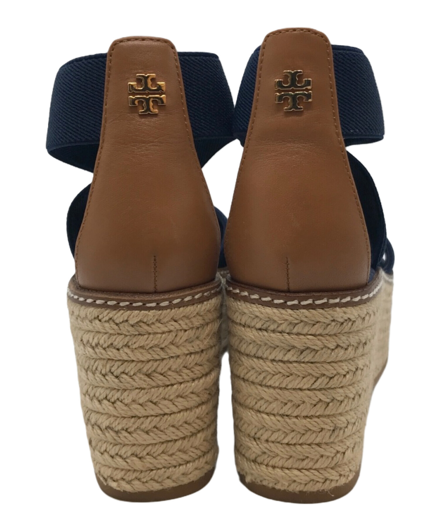 中古・古着通販】TORY BURCH (トリーバーチ) ウェッジソールサンダル ネイビー サイズ:6.5｜ブランド・古着通販  トレファク公式【TREFAC FASHION】スマホサイト