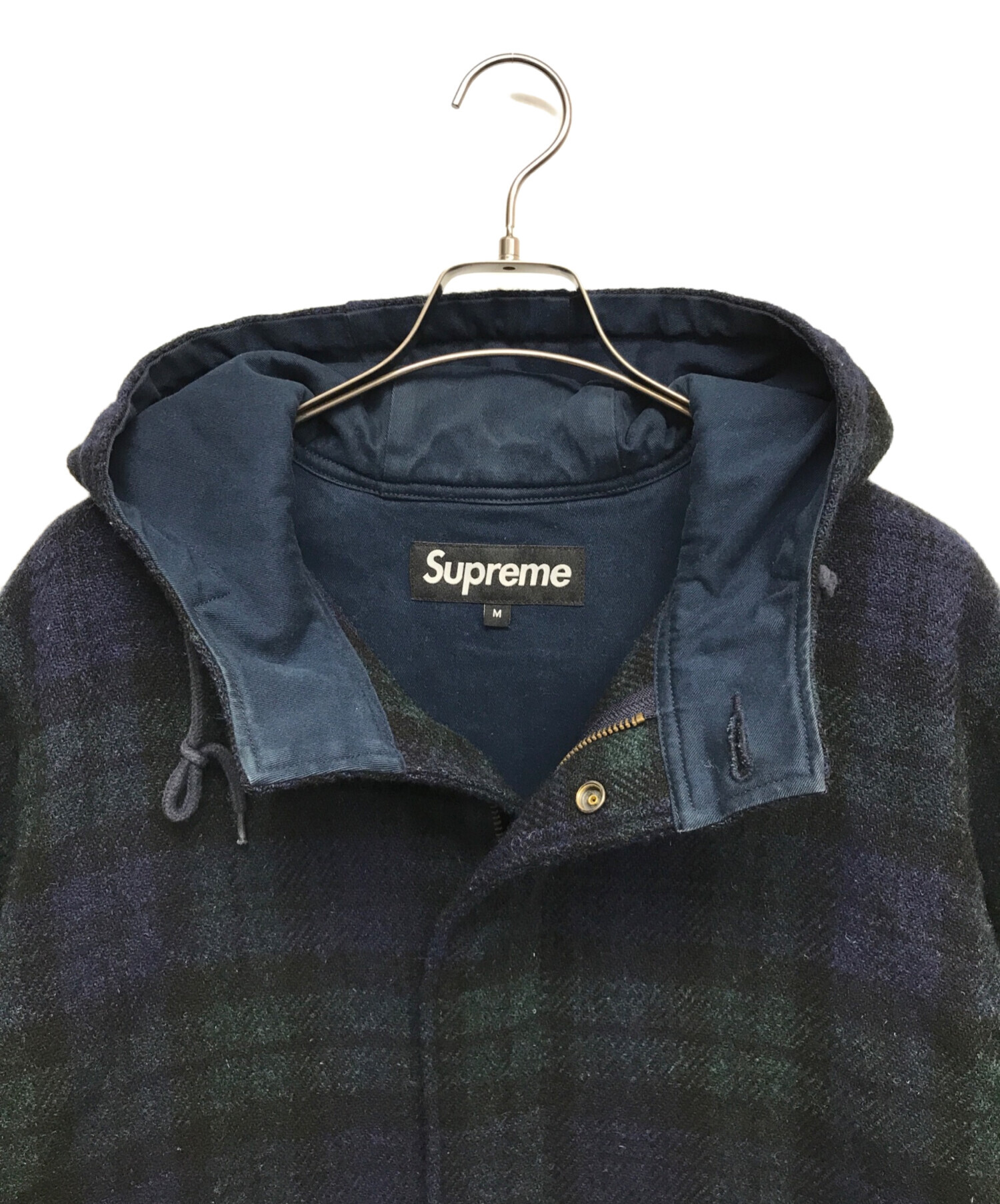 中古・古着通販】Supreme (シュプリーム) Harris Tweed (ハリスツイード) Wool Fishtail Parka  ブルー×グリーン サイズ:M｜ブランド・古着通販 トレファク公式【TREFAC FASHION】スマホサイト