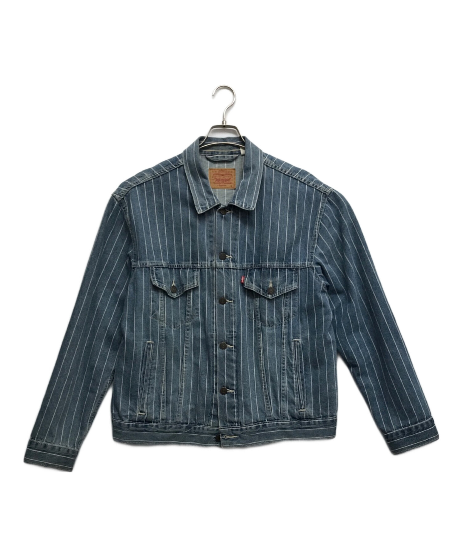 中古・古着通販】SUPREME (シュプリーム) LEVI'S (リーバイス) Pinstripe Trucker Jacket インディゴ  サイズ:M｜ブランド・古着通販 トレファク公式【TREFAC FASHION】スマホサイト