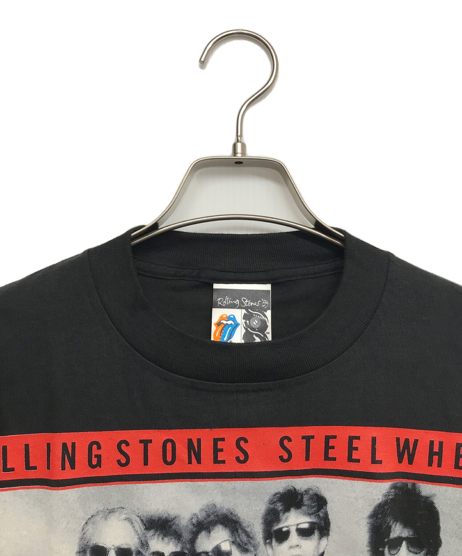 ROLLING STONES (ローリングストーンズ) 90ｓヴィンテージバンドTシャツ ブラック サイズ:L