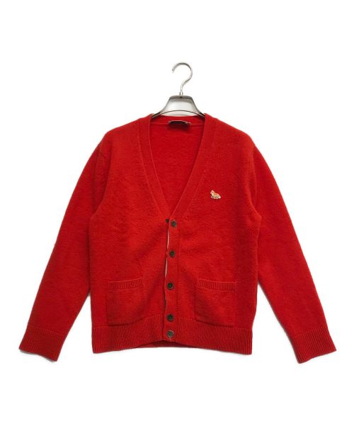 中古・古着通販】MAISON KITSUNE (メゾンキツネ) ウールニットカーディガン レッド サイズ:M｜ブランド・古着通販  トレファク公式【TREFAC FASHION】スマホサイト