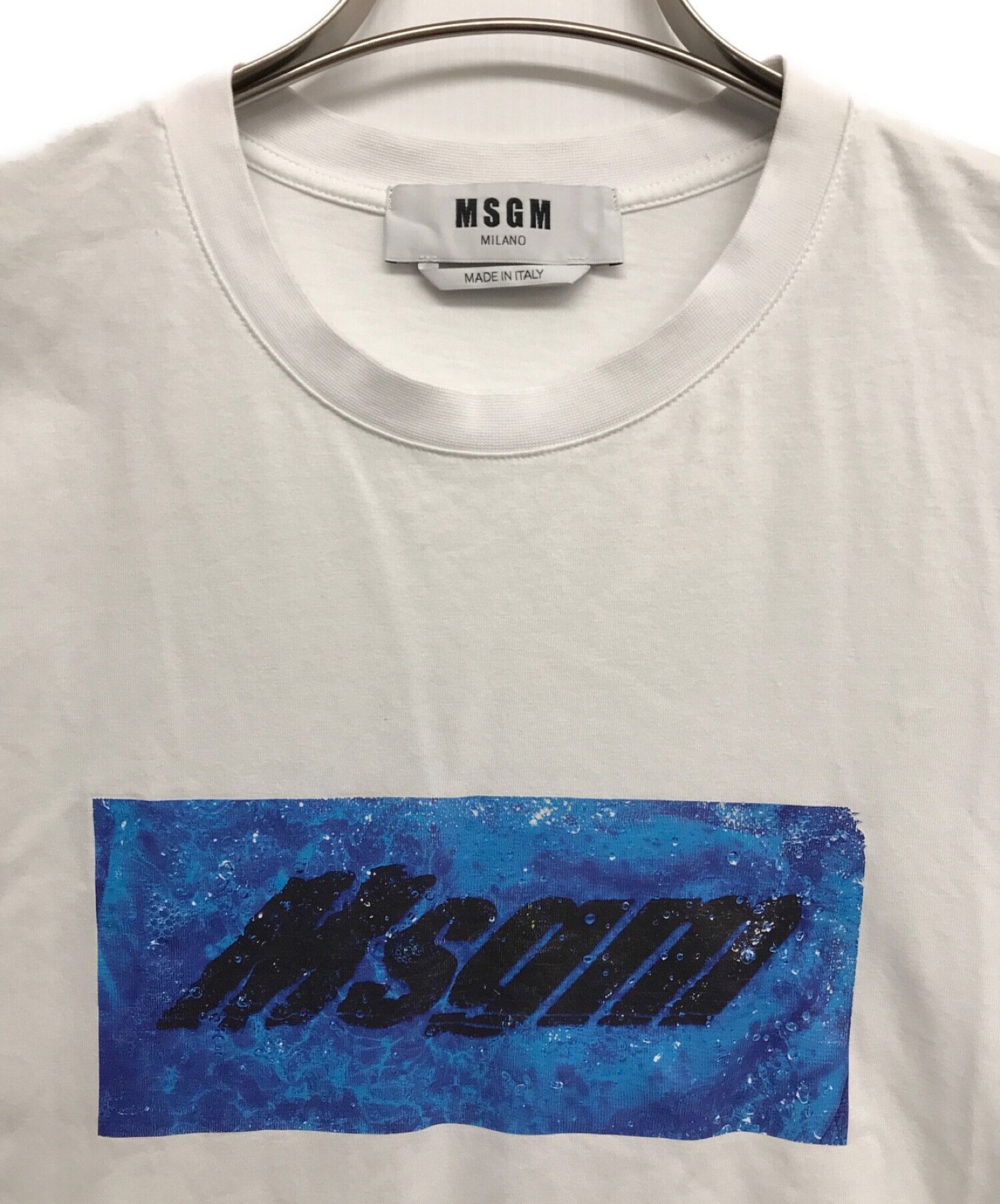 中古・古着通販】MSGM (エムエスジーエム) ロゴプリントTシャツ ホワイト サイズ:S｜ブランド・古着通販 トレファク公式【TREFAC  FASHION】スマホサイト