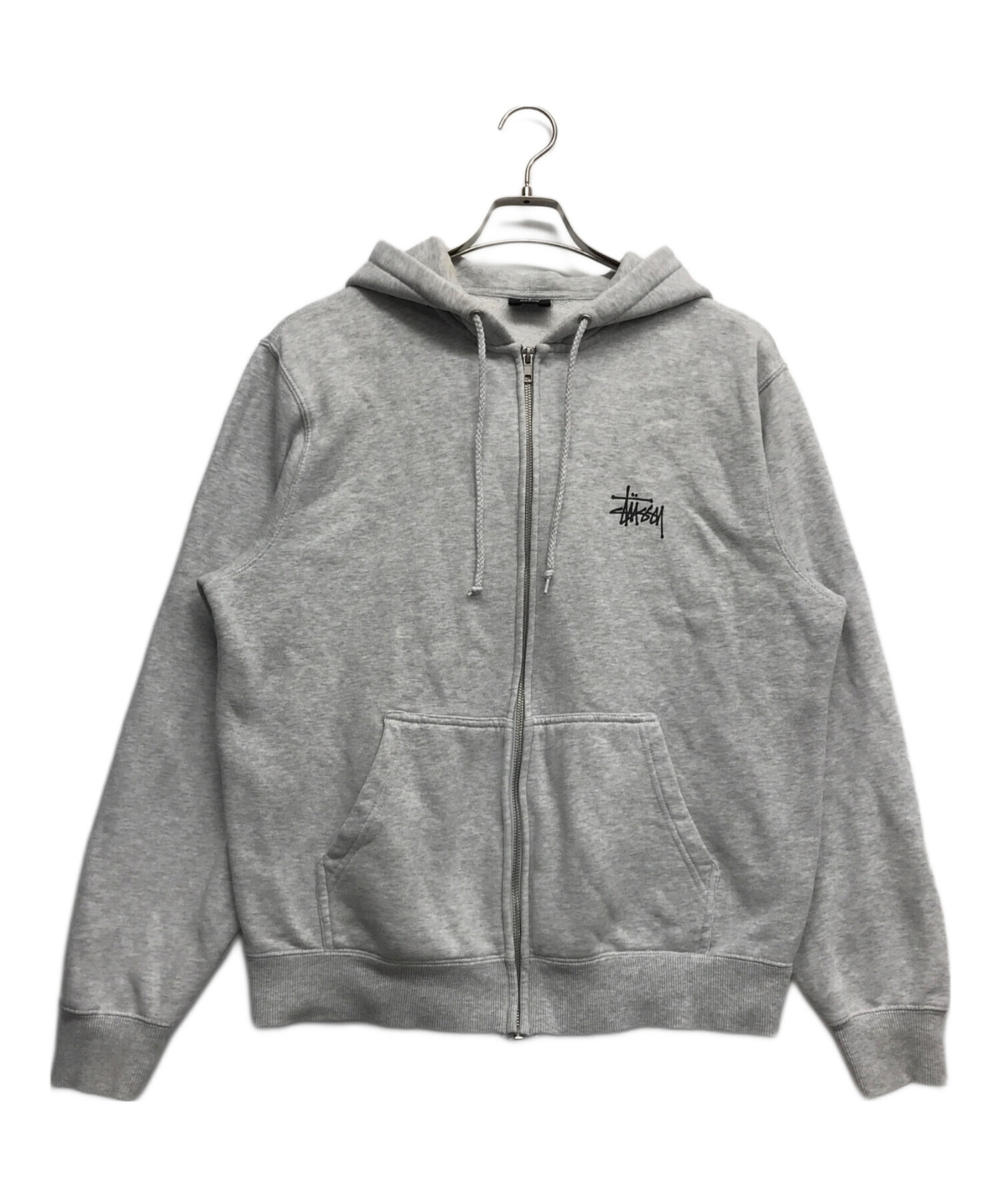 stussy (ステューシー) ジップパーカー グレー サイズ:S