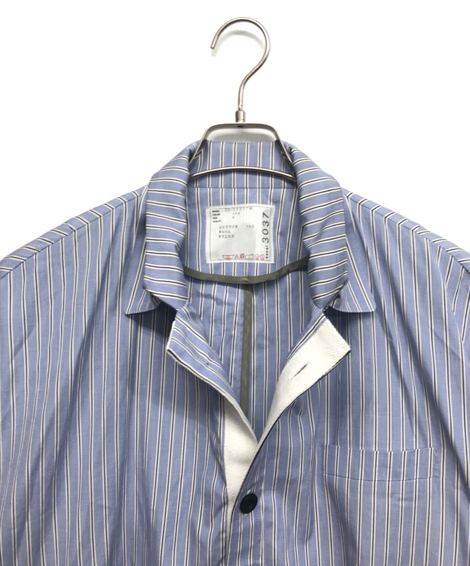 中古・古着通販】sacai (サカイ) THOMAS MASON (トーマスメイソン) Thomas Mason / Cotton Poplin  Jacket ブルー サイズ:4｜ブランド・古着通販 トレファク公式【TREFAC FASHION】スマホサイト