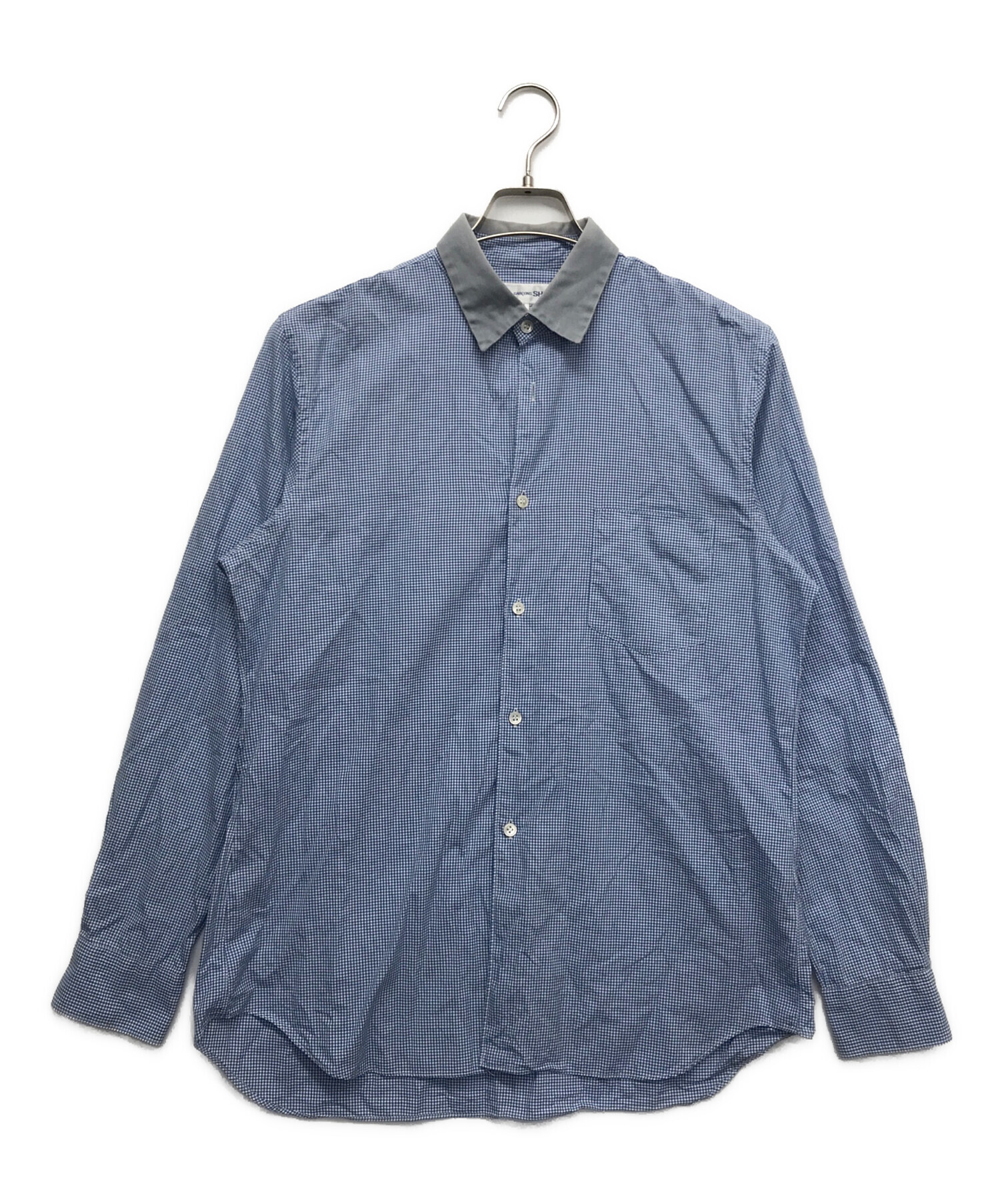 中古・古着通販】COMME des GARCONS SHIRT (コムデギャルソンシャツ) ギンガムチェックシャツ ブルー  サイズ:Ｍ｜ブランド・古着通販 トレファク公式【TREFAC FASHION】スマホサイト