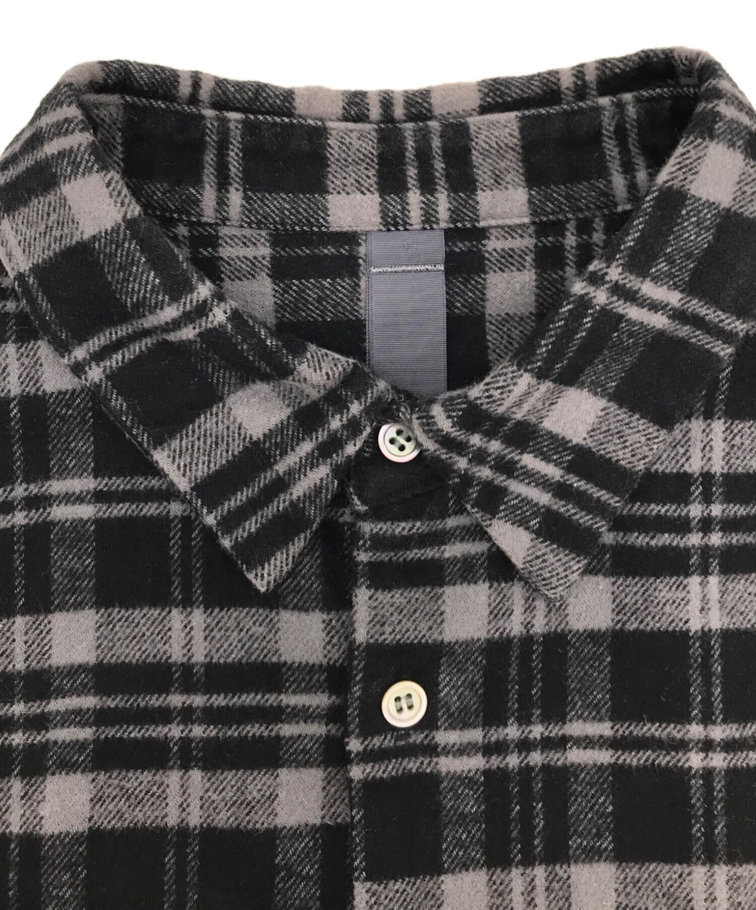 中古・古着通販】SHINYA KOZUKA (シンヤコズカ) CLASSIC SHIRT チェックシャツ グレー  サイズ:MEDIUM｜ブランド・古着通販 トレファク公式【TREFAC FASHION】スマホサイト