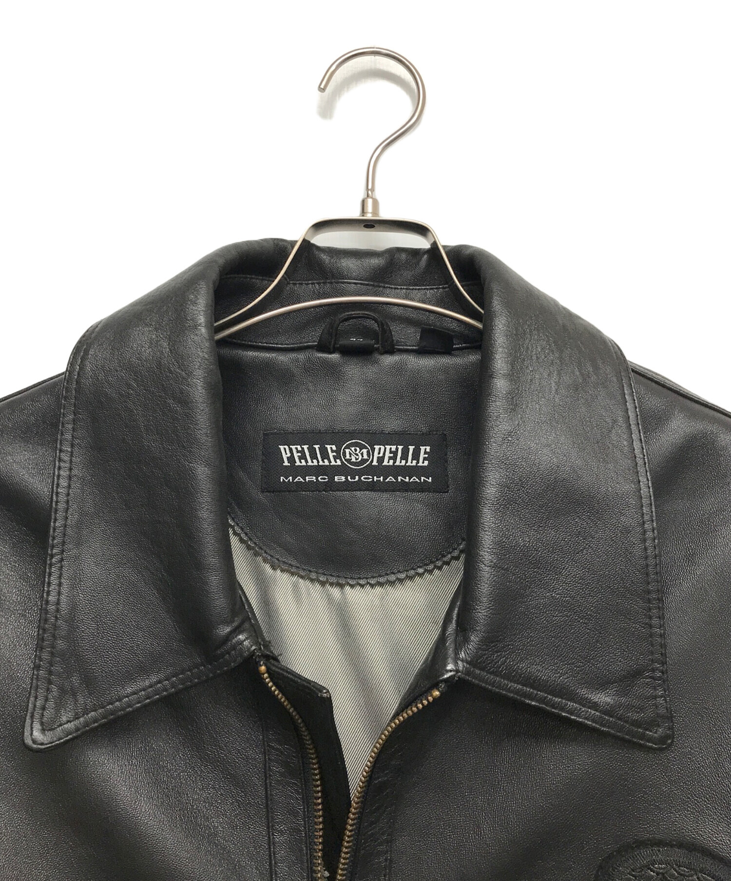 PELLE PELLE MARC BUCHANAN (ペレペレ マークブキャナン) レザージャケット ブラック サイズ:44