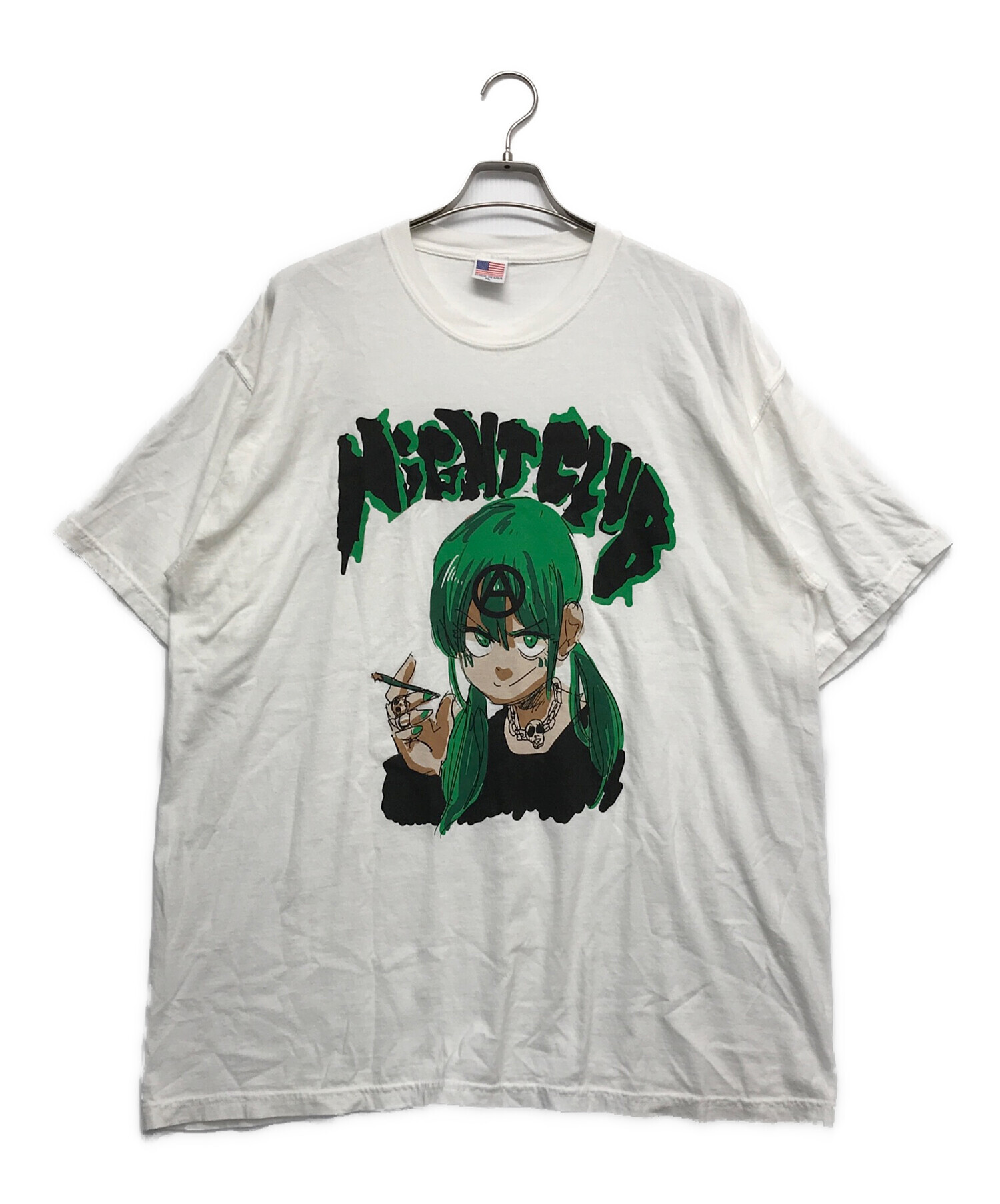 中古・古着通販】NIGHT CLUB (ナイトクラブ) Jun Inagawa (ジュン イナガワ) Anarchy Tee ホワイト  サイズ:XL｜ブランド・古着通販 トレファク公式【TREFAC FASHION】スマホサイト