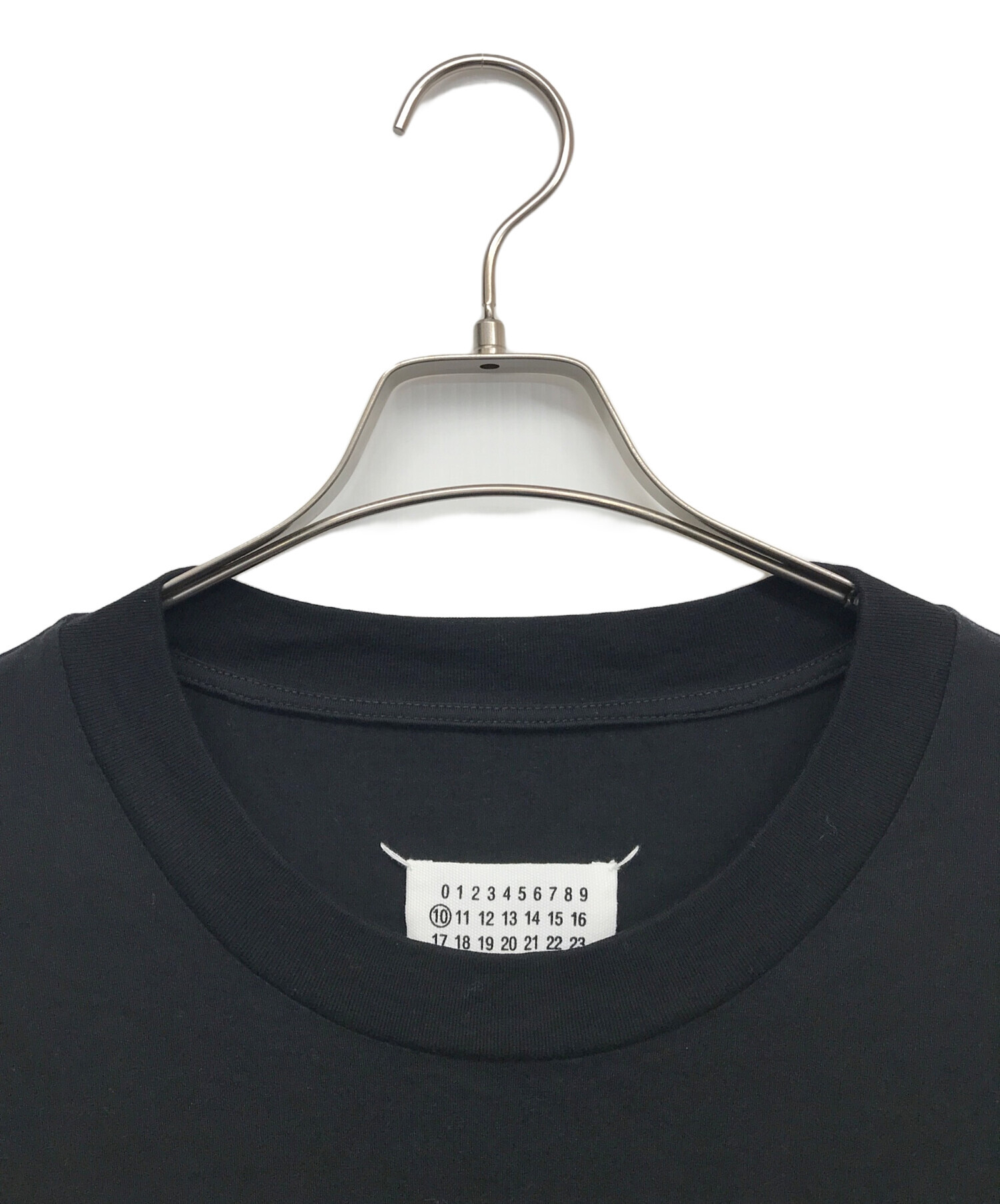 Maison Margiela (メゾンマルジェラ) パンチホール オーバーサイズTシャツ ブラック サイズ:52