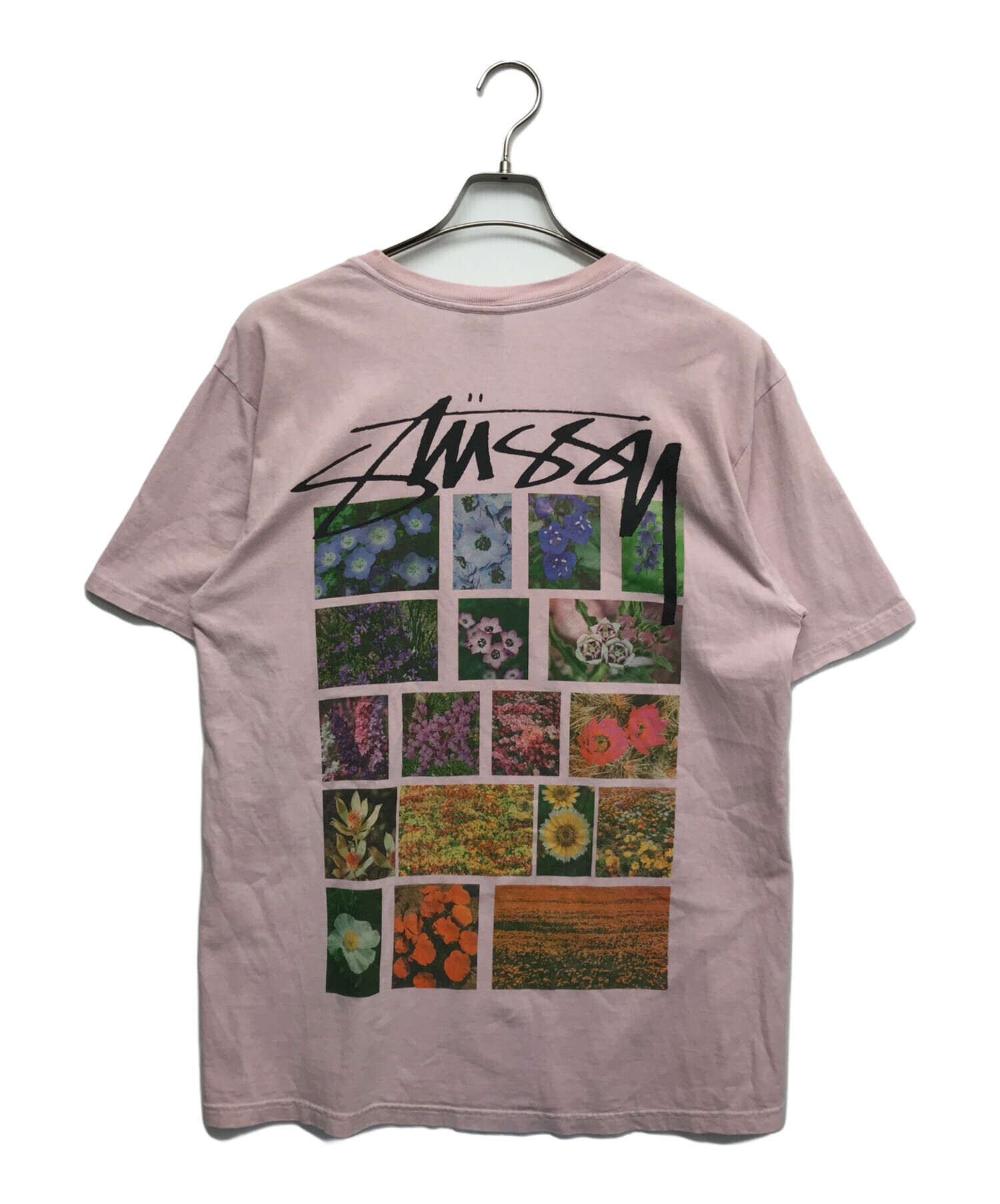 中古・古着通販】stussy (ステューシー) フラワープリントTシャツ ピンク サイズ:M｜ブランド・古着通販 トレファク公式【TREFAC  FASHION】スマホサイト