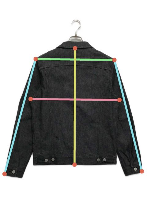 【中古・古着通販】+CLOTHET (クロスクローゼット) デニムジャケット ブラック サイズ:2｜ブランド・古着通販 トレファク公式【TREFAC  FASHION】スマホサイト