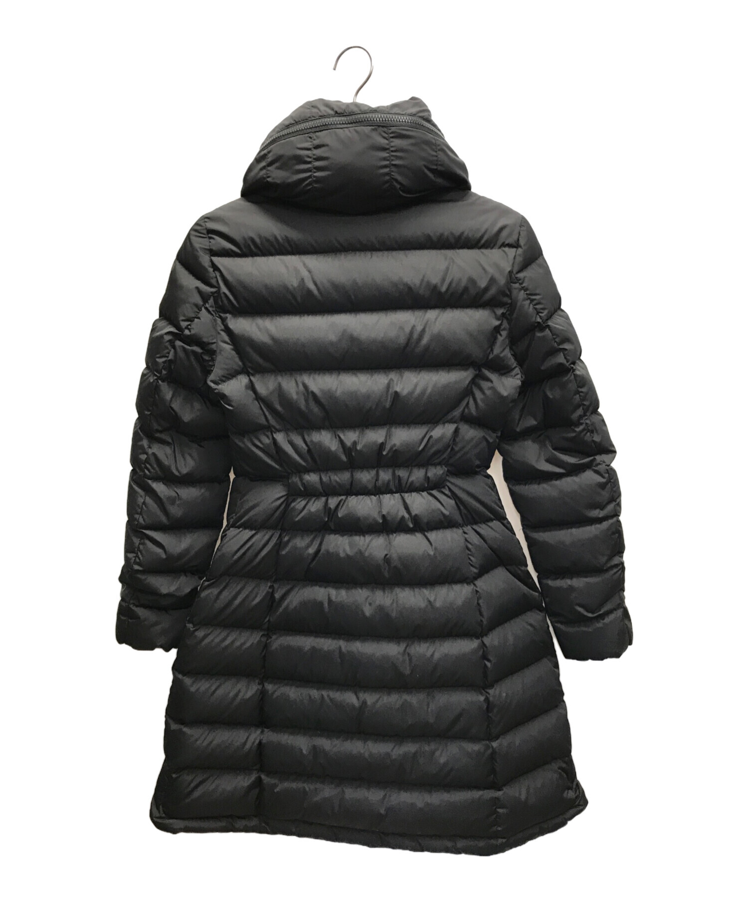 中古・古着通販】MONCLER (モンクレール) フラメッテ フード付き ロングダウンコート ブラック サイズ:1｜ブランド・古着通販  トレファク公式【TREFAC FASHION】スマホサイト