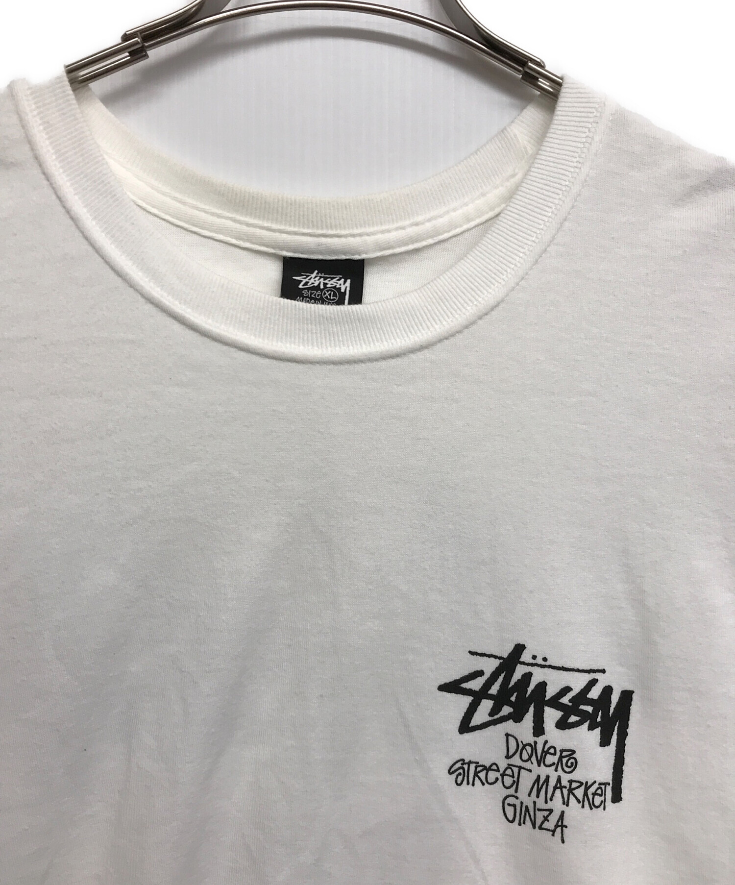 中古・古着通販】stussy (ステューシー) DOVER STREET MARKET (ドーバー ストリート マーケット) プリントカットソー  ホワイト サイズ:XL｜ブランド・古着通販 トレファク公式【TREFAC FASHION】スマホサイト