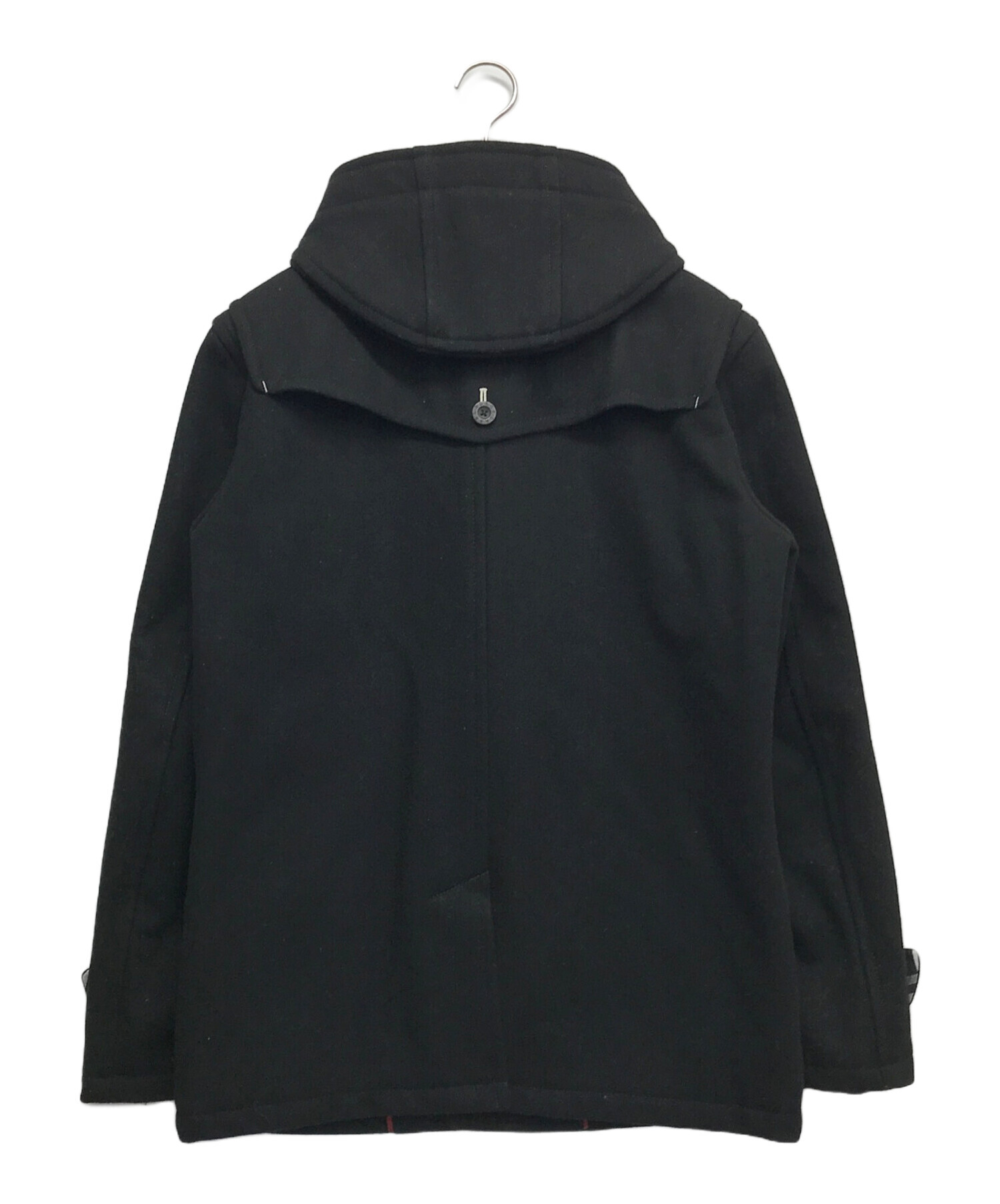 BURBERRY BLACK LABEL (バーバリーブラックレーベル) ダッフルコート ブラック サイズ:L