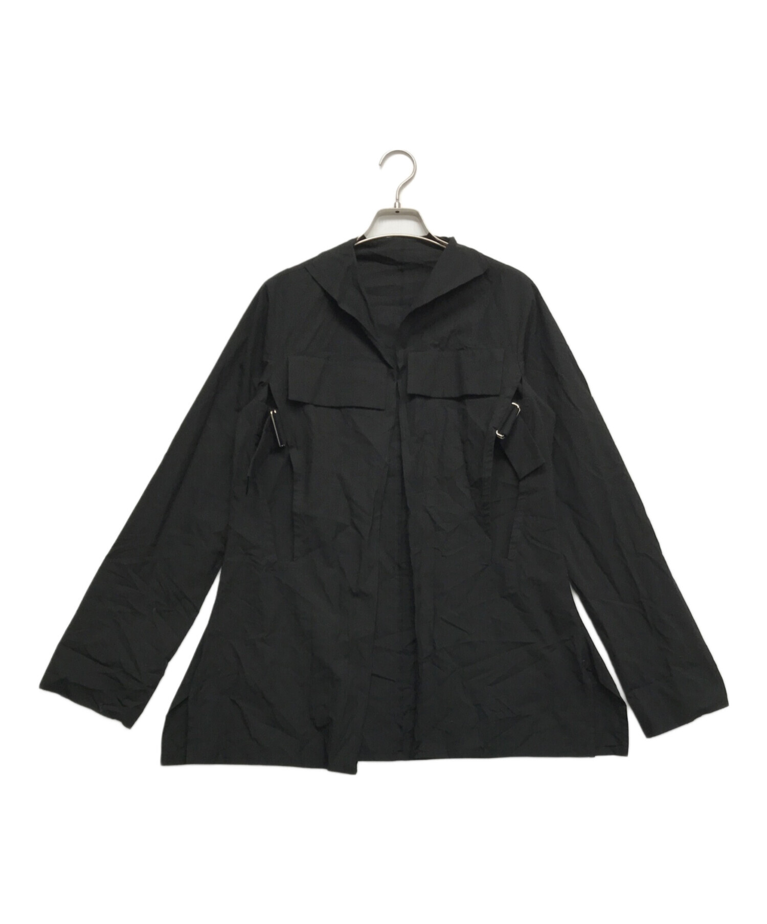 中古・古着通販】Yohji Yamamoto FEMME (ヨウジヤマモトファム) 長袖ブラウス ブラック サイズ:1｜ブランド・古着通販  トレファク公式【TREFAC FASHION】スマホサイト