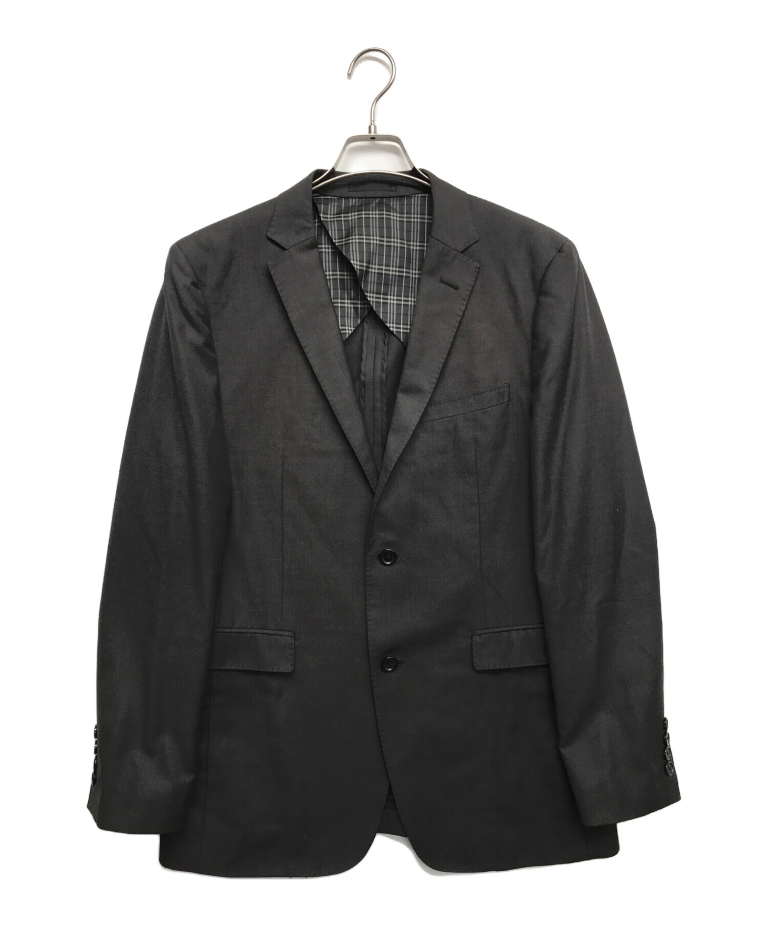 中古・古着通販】BURBERRY BLACK LABEL (バーバリーブラックレーベル) テーラードジャケット グレー サイズ:XL｜ブランド・古着通販  トレファク公式【TREFAC FASHION】スマホサイト