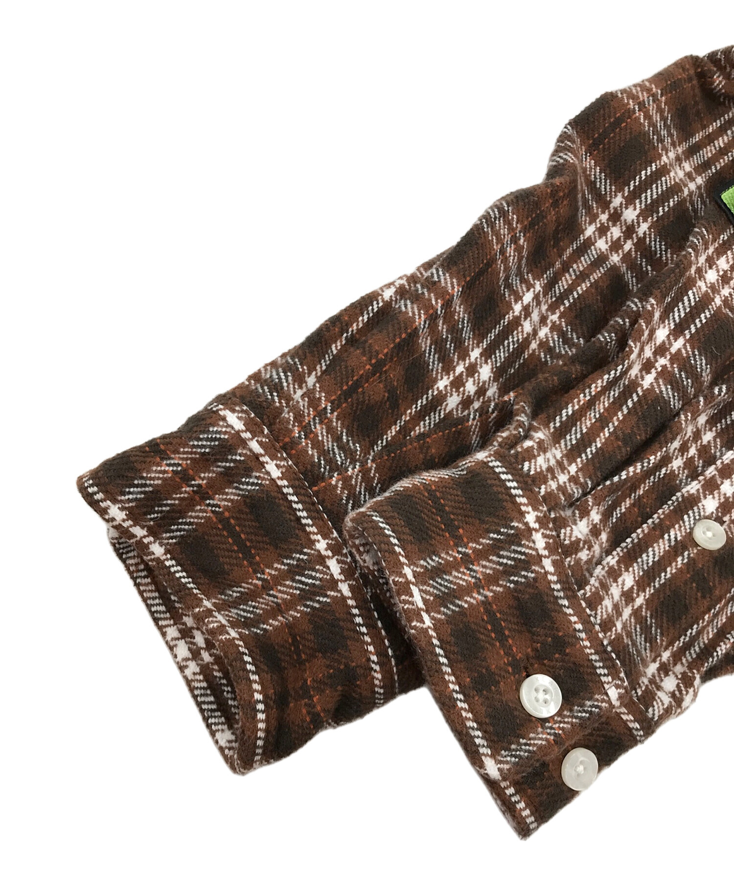 中古・古着通販】X-LARGE (エクストララージ) PATCHED FLANNEL SHIRT ブラウン サイズ:L｜ブランド・古着通販  トレファク公式【TREFAC FASHION】スマホサイト