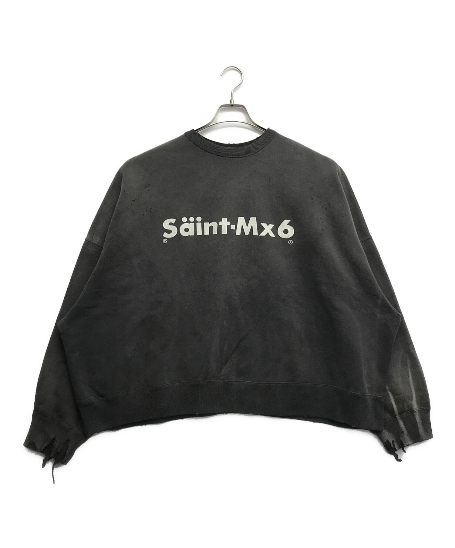 中古・古着通販】SAINT MICHAEL (セントマイケル) CREW SWEAT CHAOS グレー サイズ:L 未使用品｜ブランド・古着通販  トレファク公式【TREFAC FASHION】スマホサイト