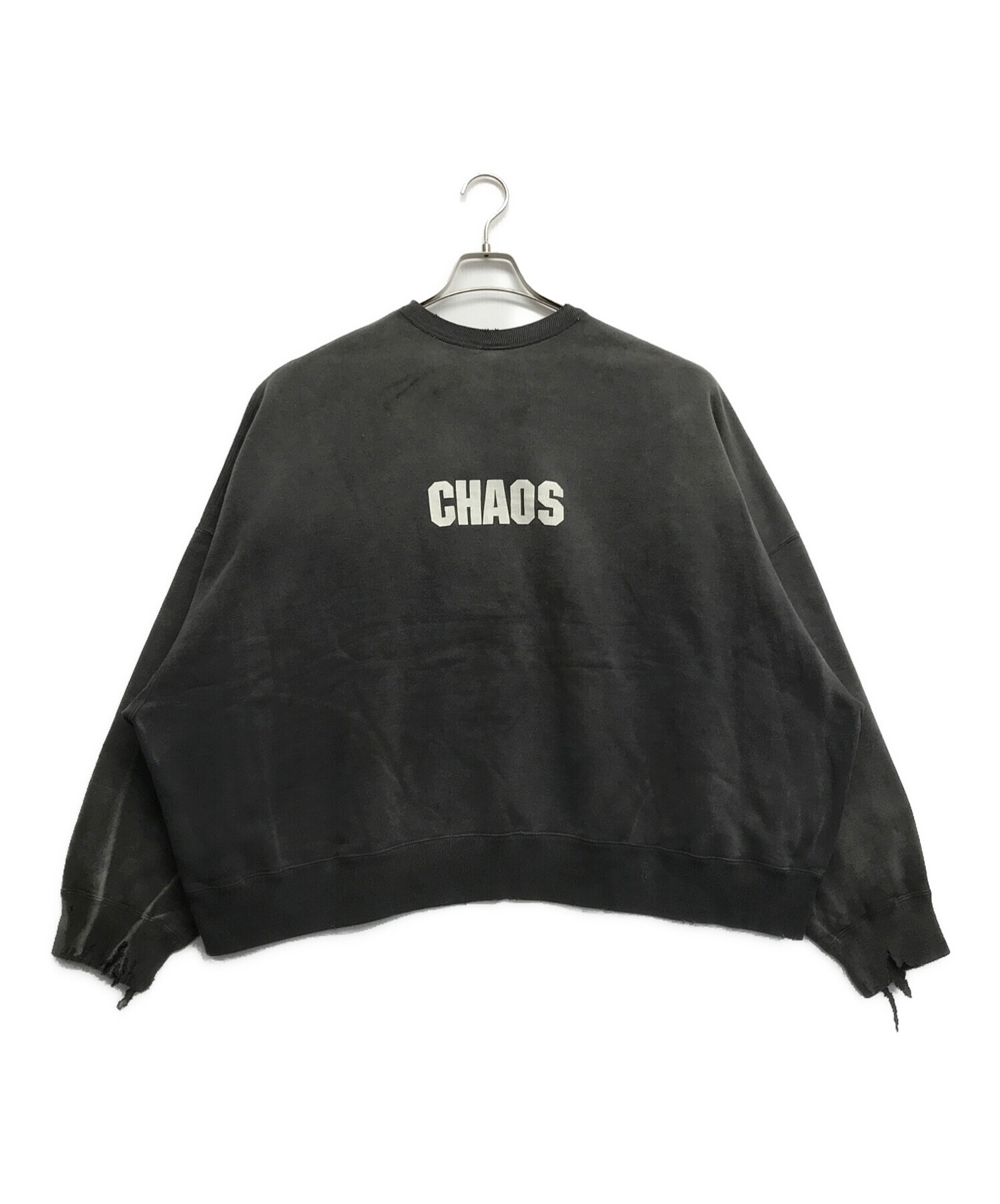 中古・古着通販】SAINT MICHAEL (セントマイケル) CREW SWEAT CHAOS グレー サイズ:L 未使用品｜ブランド・古着通販  トレファク公式【TREFAC FASHION】スマホサイト