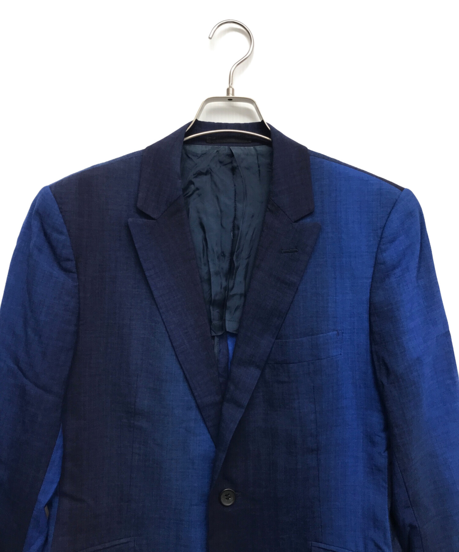 中古・古着通販】ISSEY MIYAKE MEN (イッセイミヤケメン) ウールグラデーション1Bジャケット ブルー サイズ:1｜ブランド・古着通販  トレファク公式【TREFAC FASHION】スマホサイト