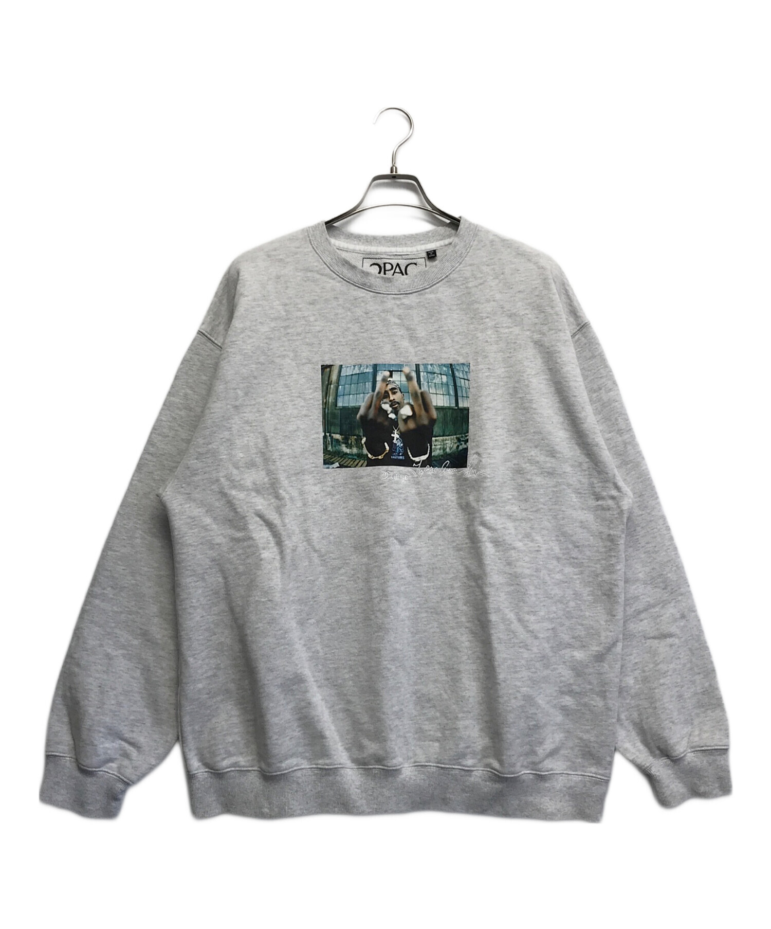 中古・古着通販】X-LARGE (エクストララージ) 2PAC (2パック) コラボクルーネックスウェット グレー サイズ:XL｜ブランド・古着通販  トレファク公式【TREFAC FASHION】スマホサイト