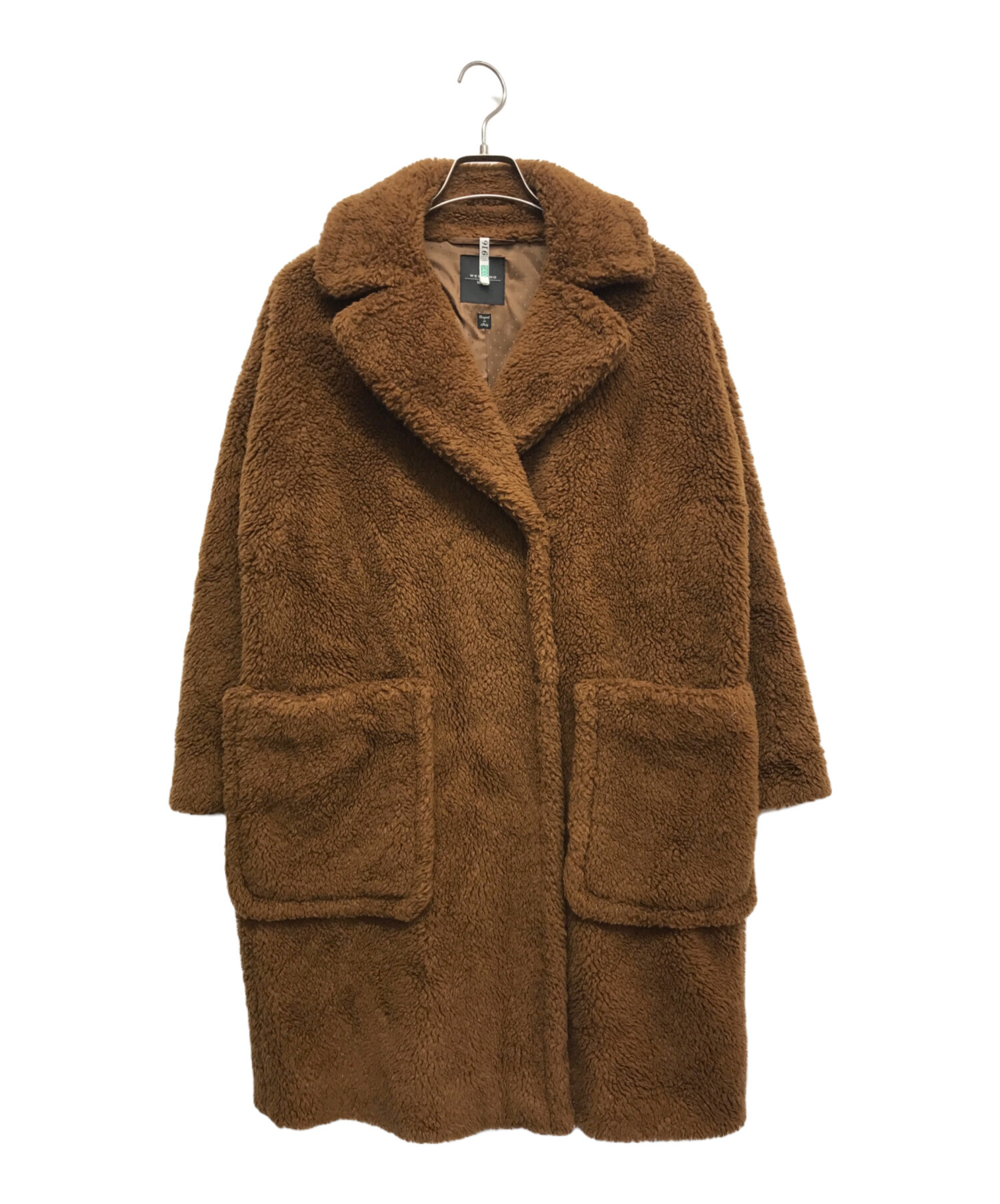 中古・古着通販】Weekend Max Mara (ウィークエンド マックスマーラ) テディベアコート ブラウン サイズ:38｜ブランド・古着通販  トレファク公式【TREFAC FASHION】スマホサイト