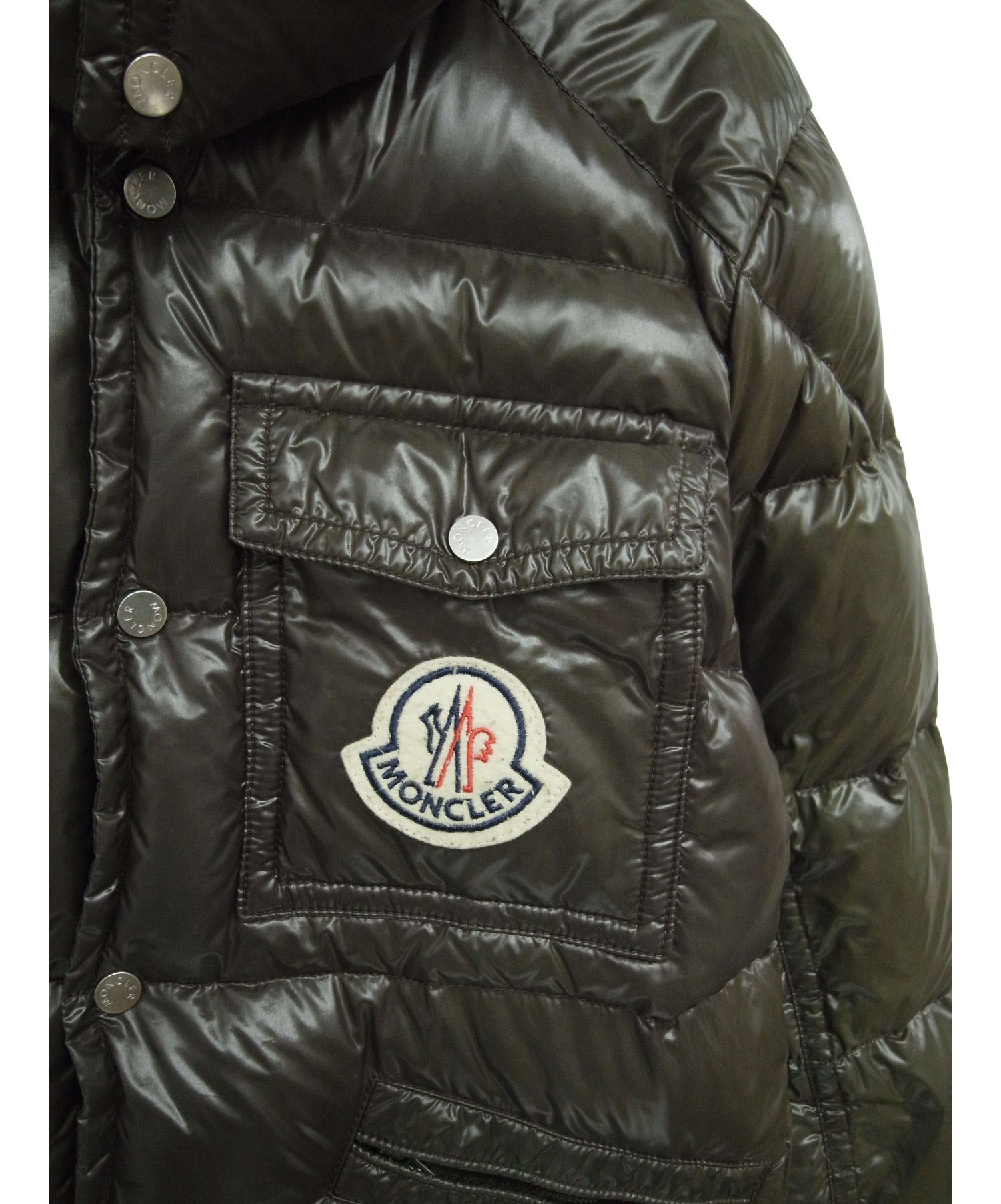 中古・古着通販】MONCLER (モンクレール) デカワッペンダウンジャケット カーキ サイズ:1 K2｜ブランド・古着通販  トレファク公式【TREFAC FASHION】スマホサイト