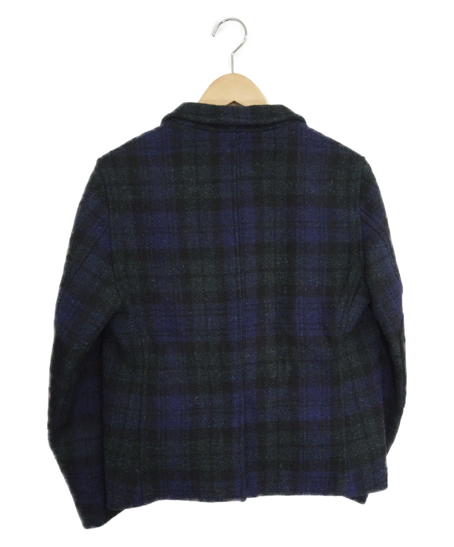 BEAMS BOY×Harris Tweed (ビームスボーイ×ハリスツイード) 3ボタンエルボーパッチジャケット ネイビー サイズ:下記参照