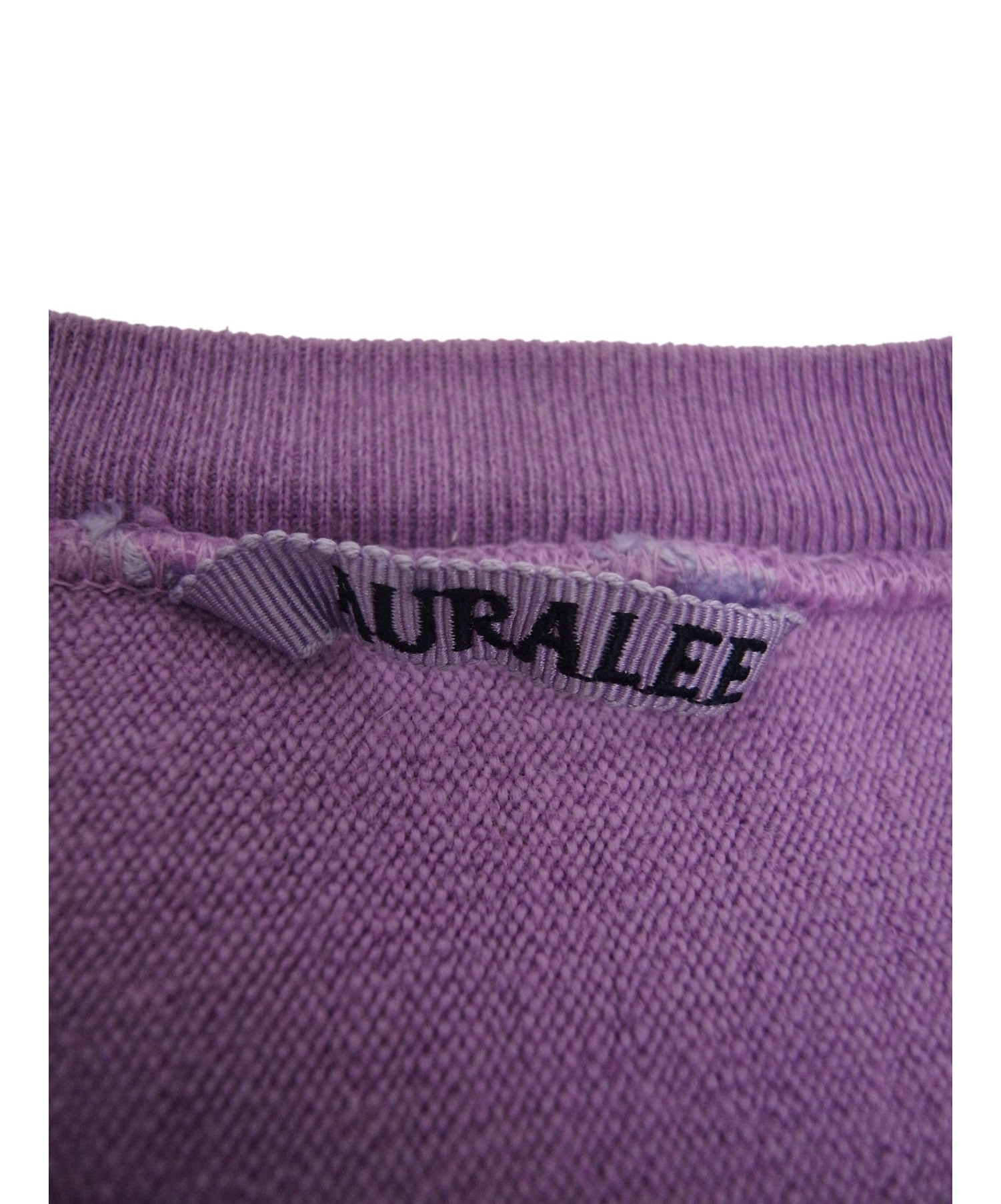 AURALEE (オーラリー) カットオフスウェット パープル サイズ:3 MILLED SWEAT CUT-OFF