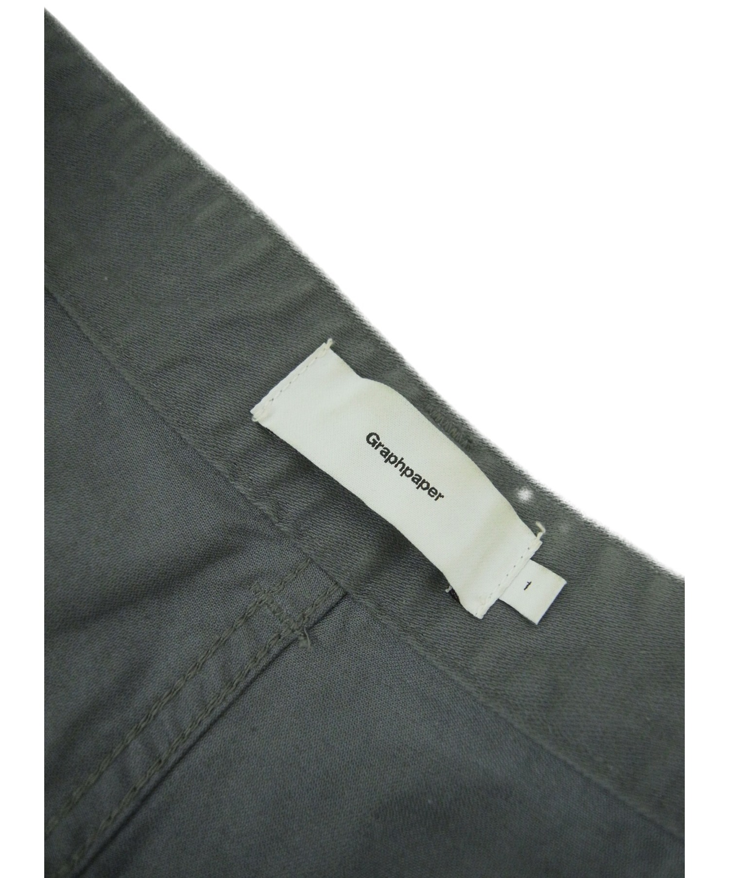 Graphpaper (グラフペーパー) ミリタリークロスベルテッドパンツ グレー サイズ:1 Military Cloth Belted Pants