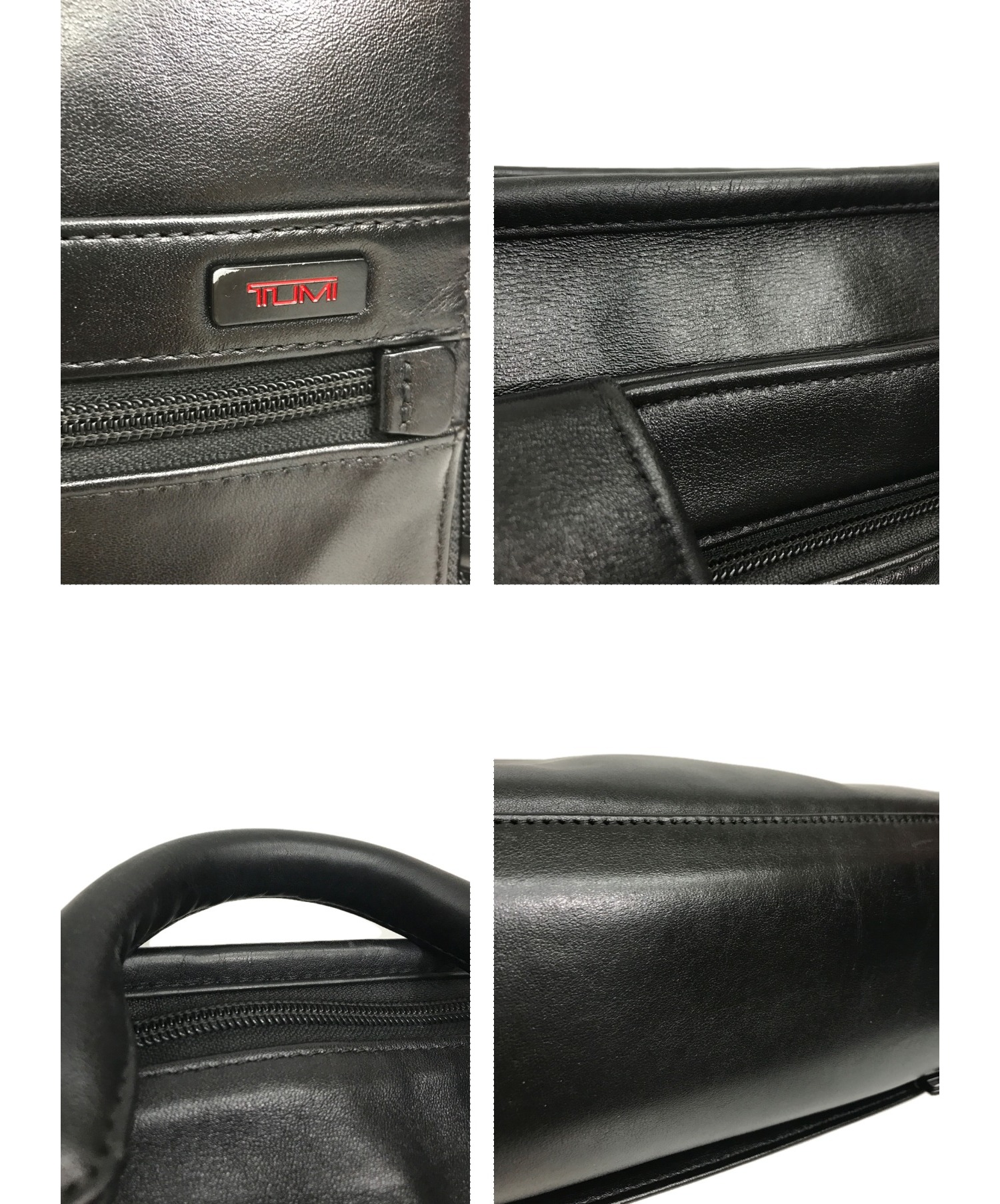 TUMI (トゥミ) レザーブリーフケース ブラック サイズ:下記参照 ALPHA2 Slim Deluxe Portfolio Bag Case  96110DH