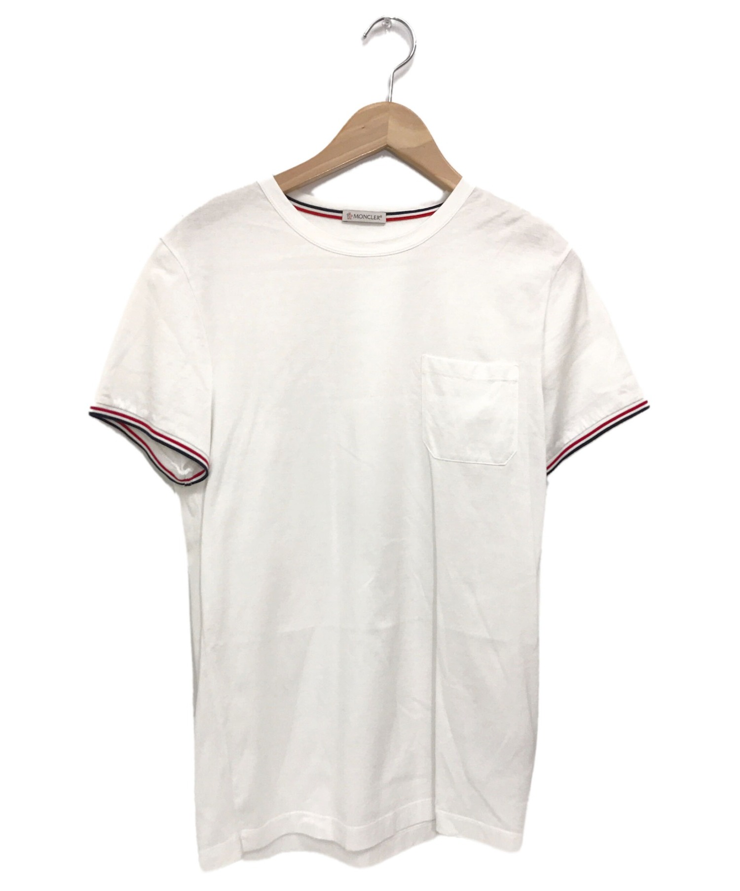 MONCLER (モンクレール) ポケットTシャツ ホワイト サイズ:S