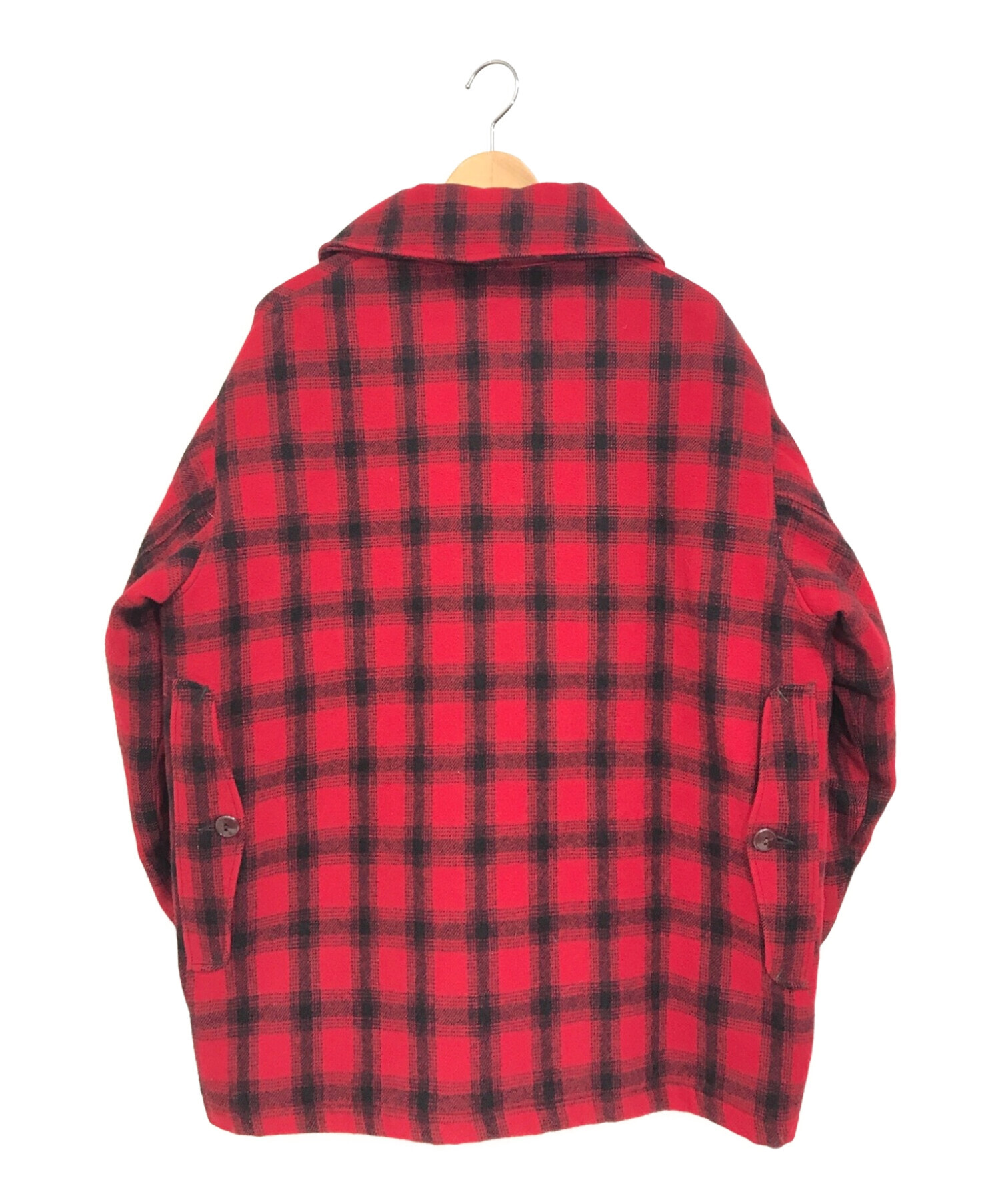 Woolrich◇60-70s/マッキーノジャケット/46/ウール/レッド-