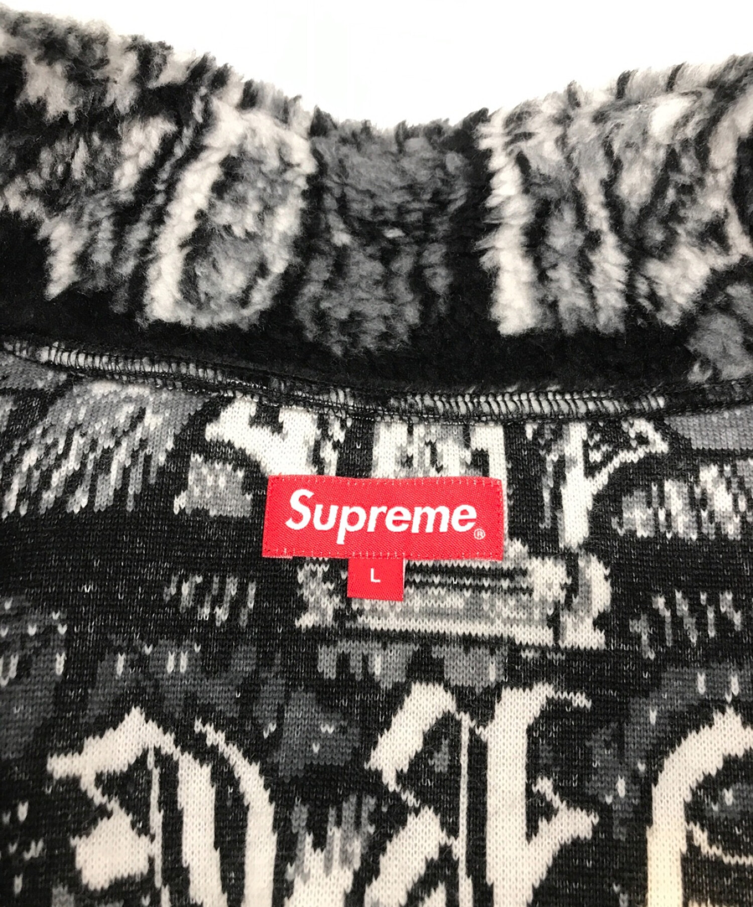 中古・古着通販】SUPREME (シュプリーム) セントミカエルフリースジャケット ブラック サイズ:L｜ブランド・古着通販  トレファク公式【TREFAC FASHION】スマホサイト