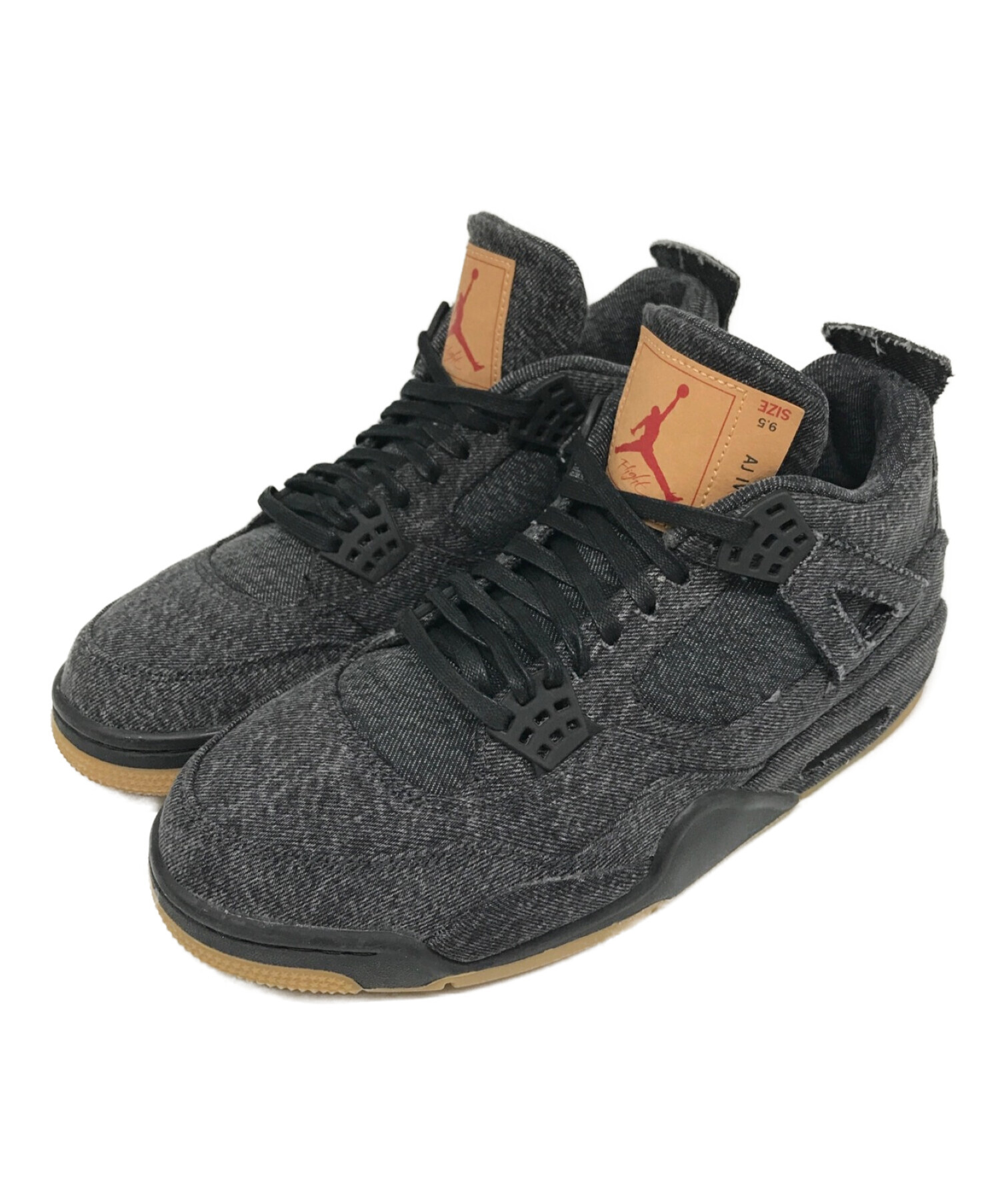 NIKE × LEVIS (ナイキ×リーバイス) AIR JORDAN 4 RETRO LEVIS NRG ブラック サイズ:27.5㎝(US9.5)