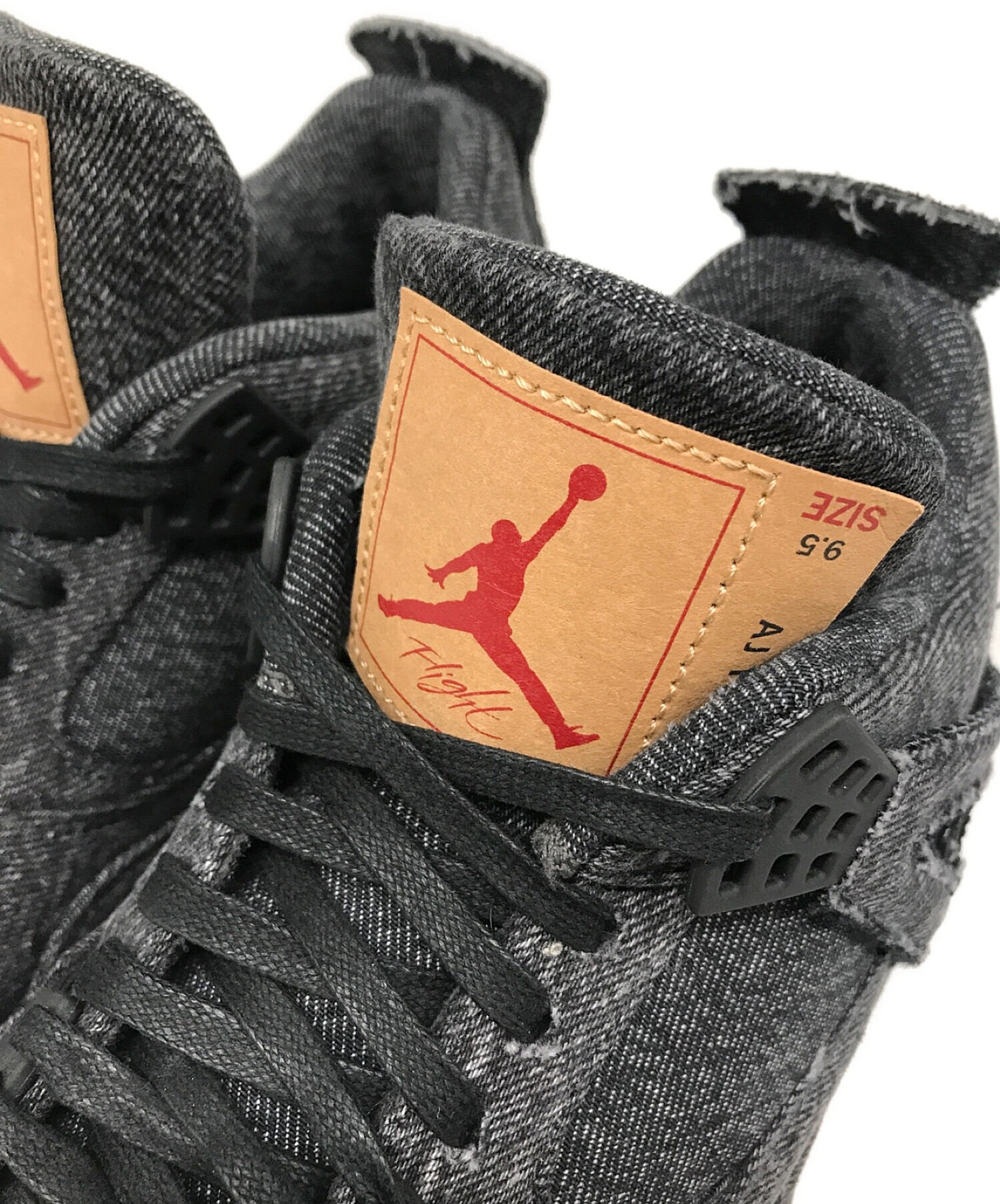 NIKE × LEVIS (ナイキ×リーバイス) AIR JORDAN 4 RETRO LEVIS NRG ブラック サイズ:27.5㎝(US9.5)