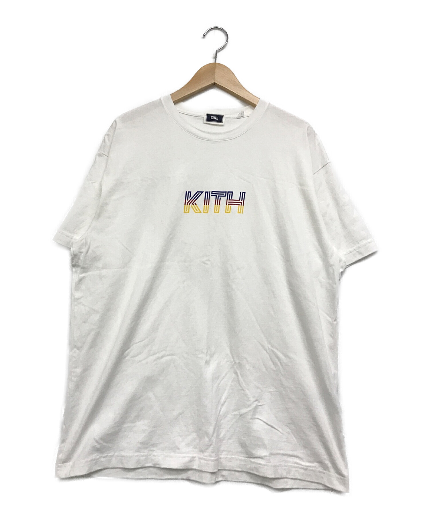 中古・古着通販】KITH (キス) プリントTシャツ ホワイト サイズ:L 