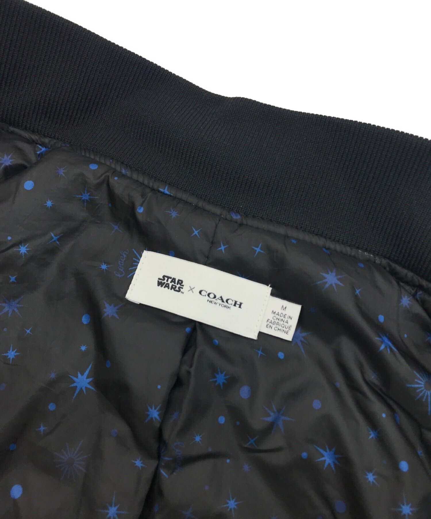 STARWARS × COACH (スターウォーズ×コーチ) MA-1ジャケット ブラック サイズ:M