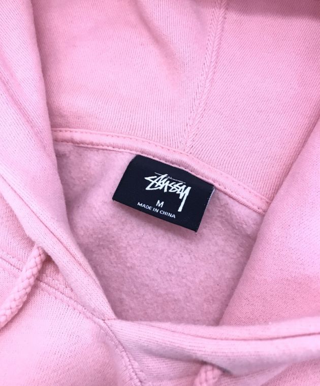 stussy (ステューシー) プルオーバーパーカー ピンク サイズ:M