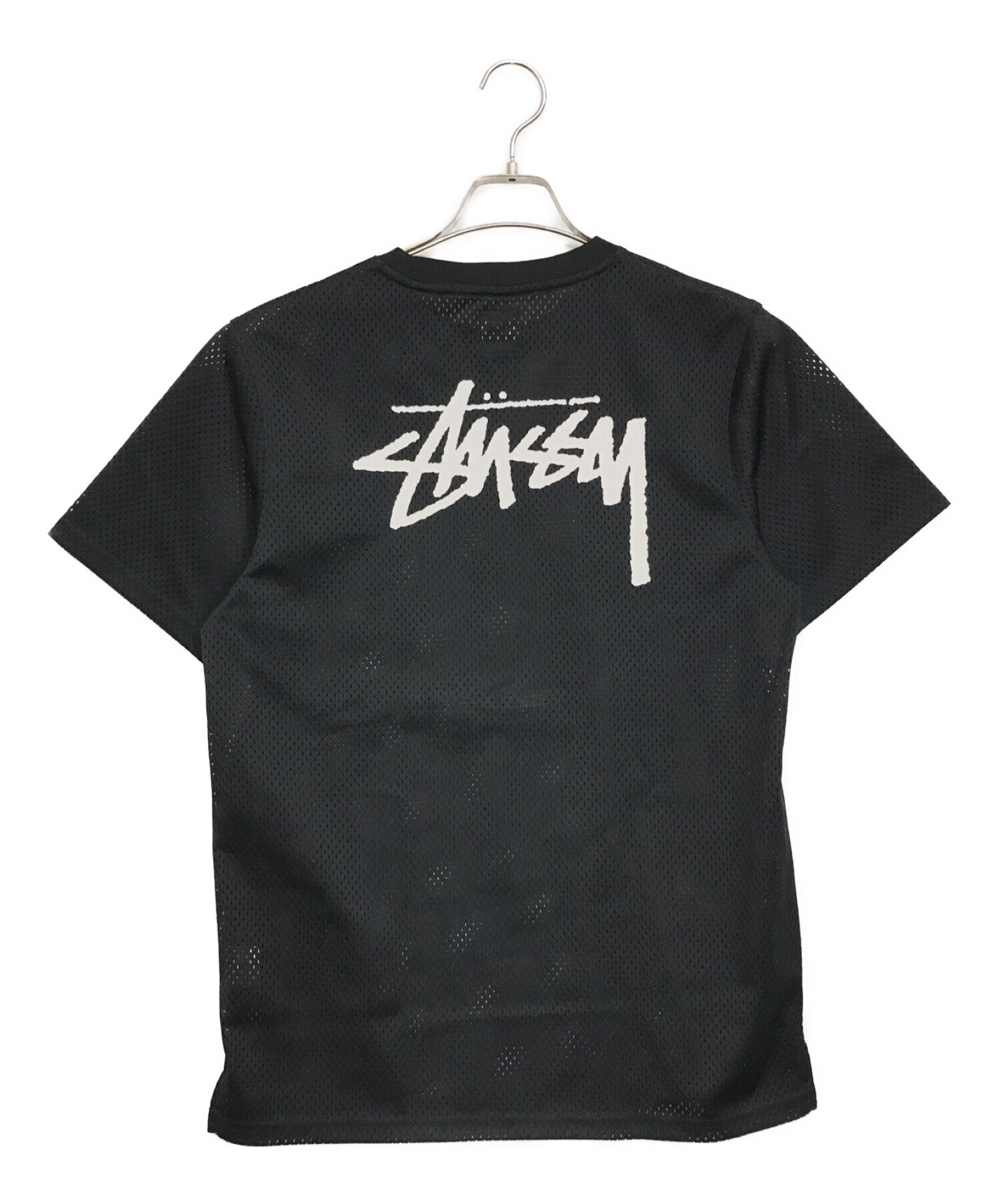 stussy (ステューシー) メッシュTシャツ ブラック サイズ:S