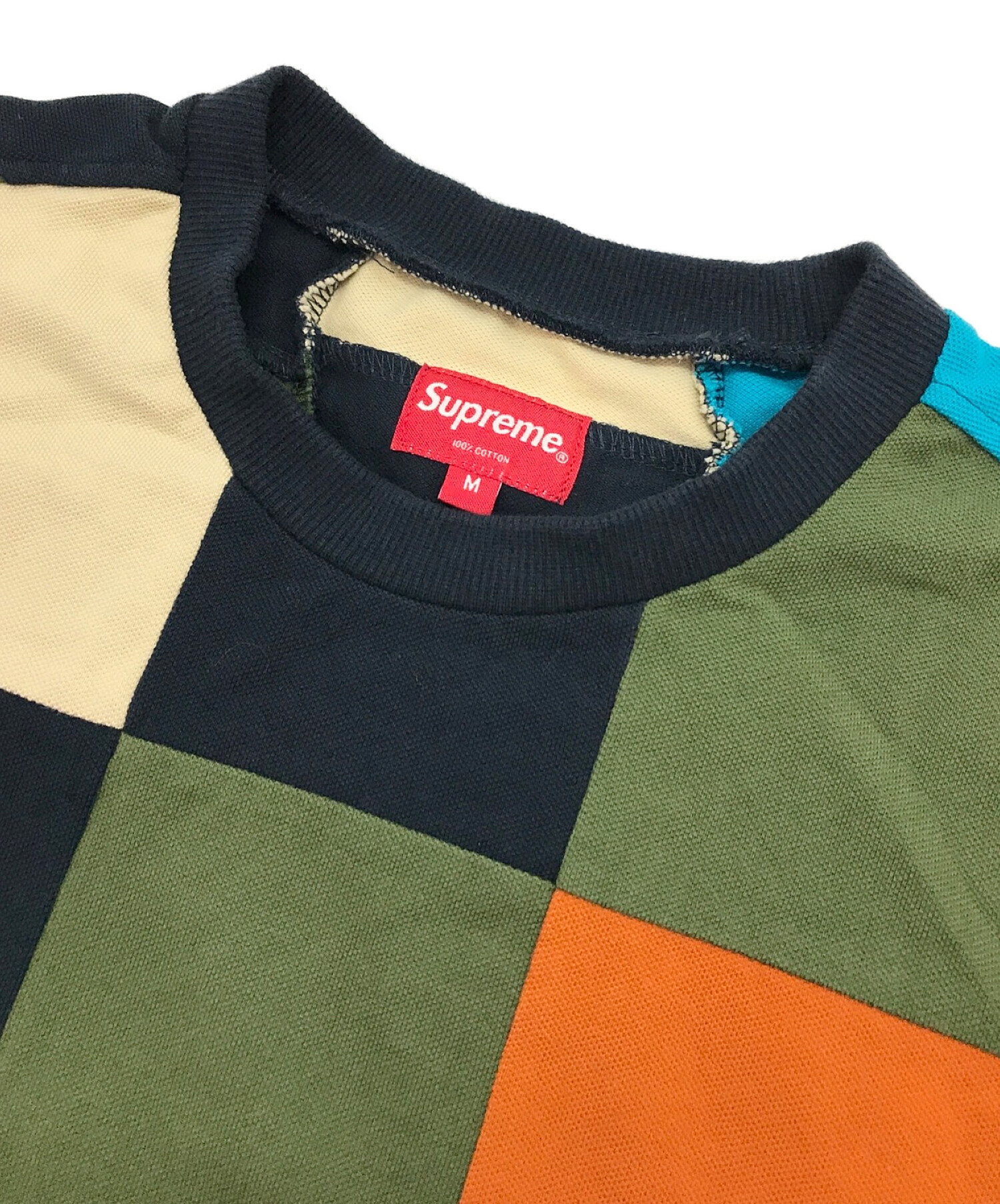 SUPREME (シュプリーム) パッチワークTシャツ マルチカラー サイズ:M