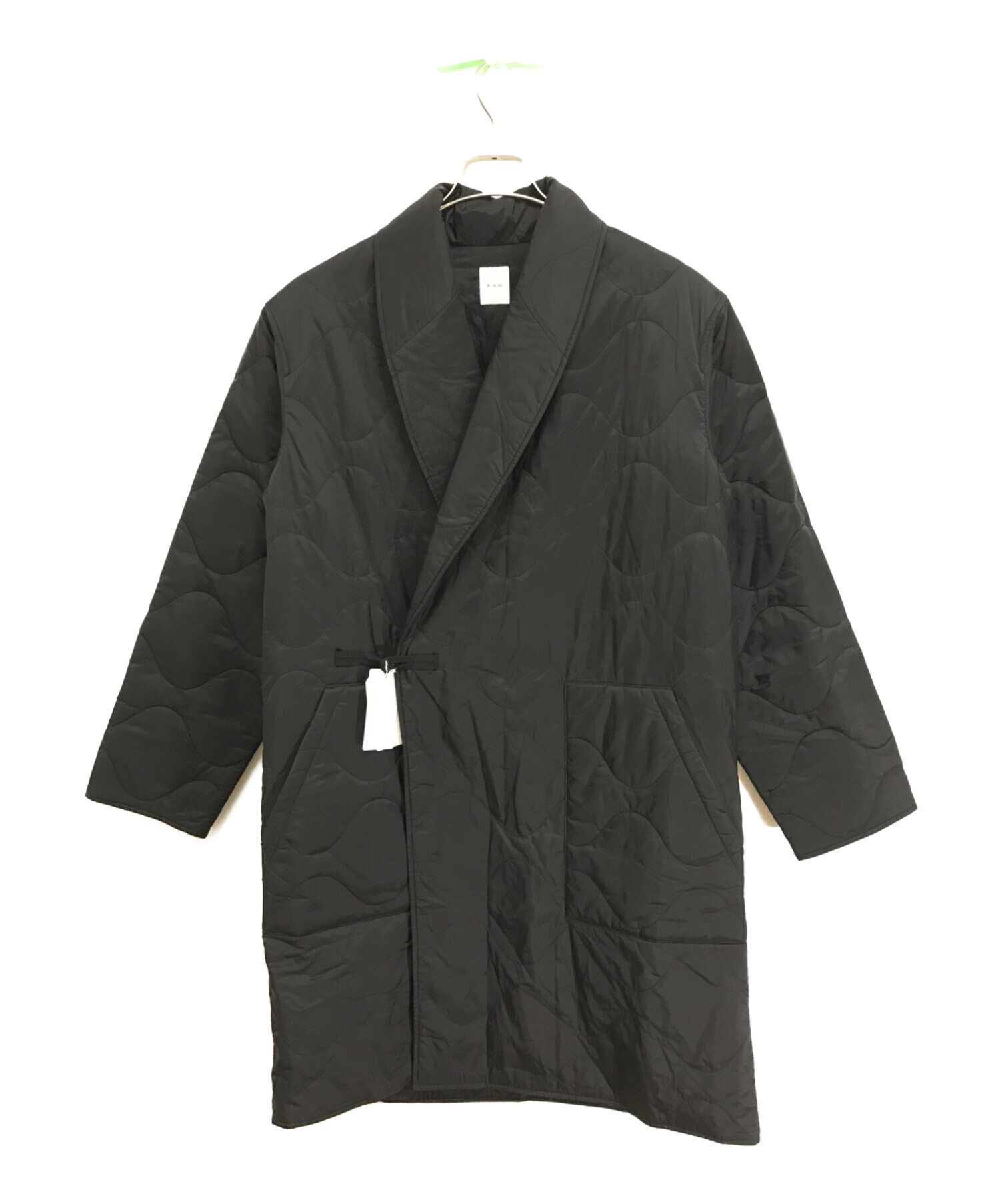 迷迭香 (マンネンロウ) キルティングコート /Quilted shawl coat ブラック サイズ:2 未使用品