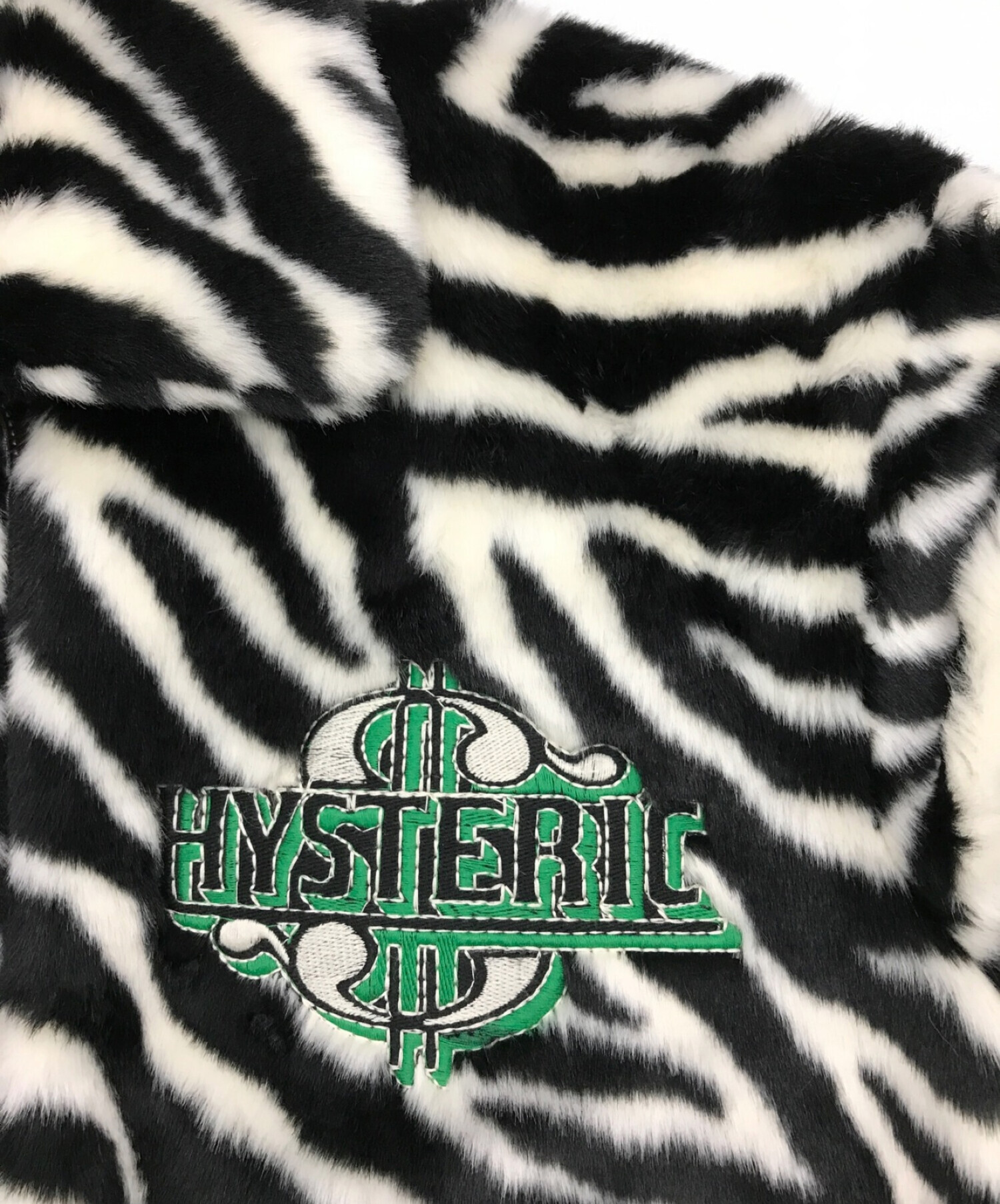 Hysteric Glamour (ヒステリックグラマー) HYS DOLLAR刺繍ファージャケット ブラック サイズ:S